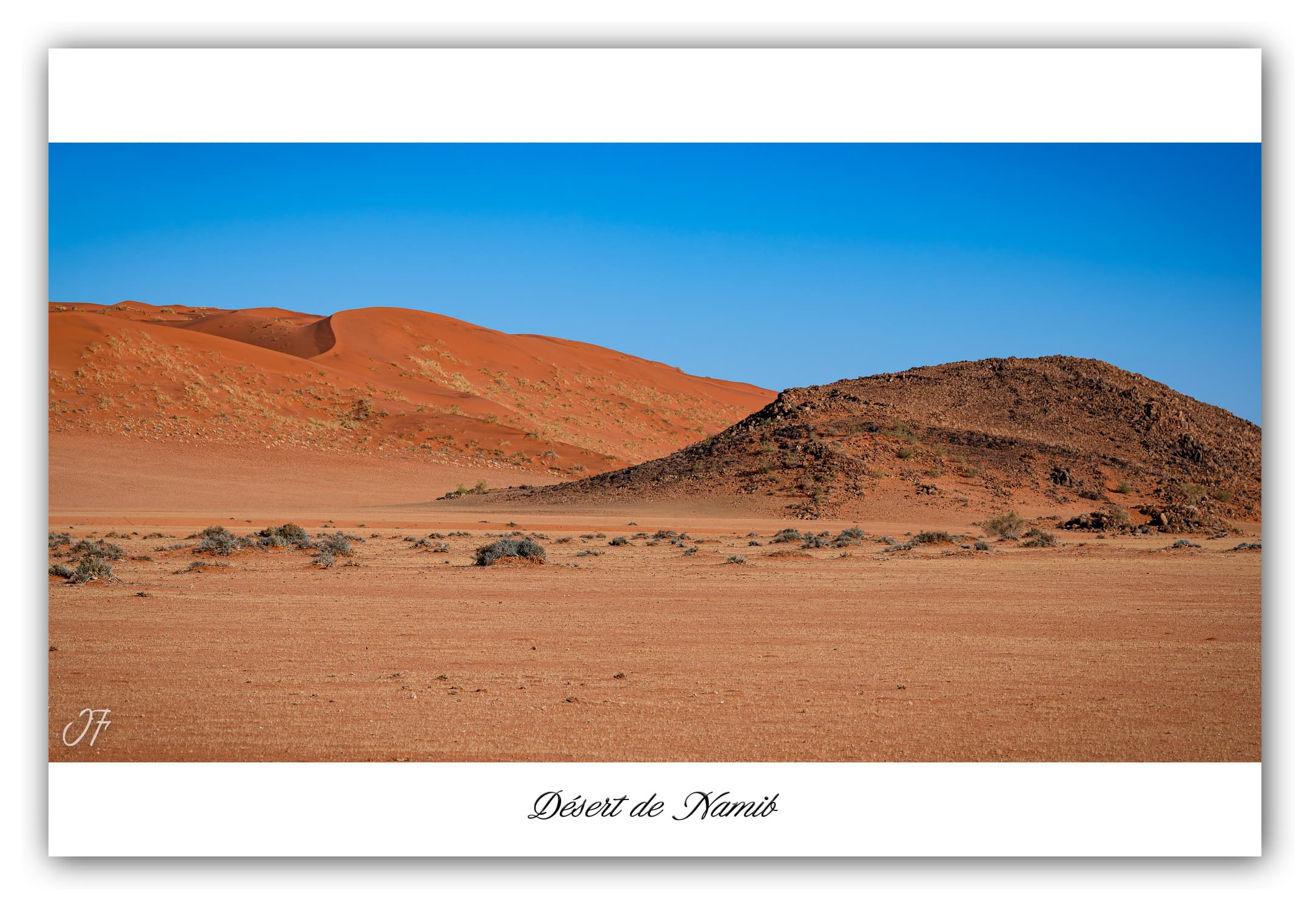Poster Namibie (Afrique Australe). Affiches Formats 30x40 cm, 40x60 cm ou 50x70 cm. Impression sur Papier Photo. Décoration murale. Paysage. Désert.