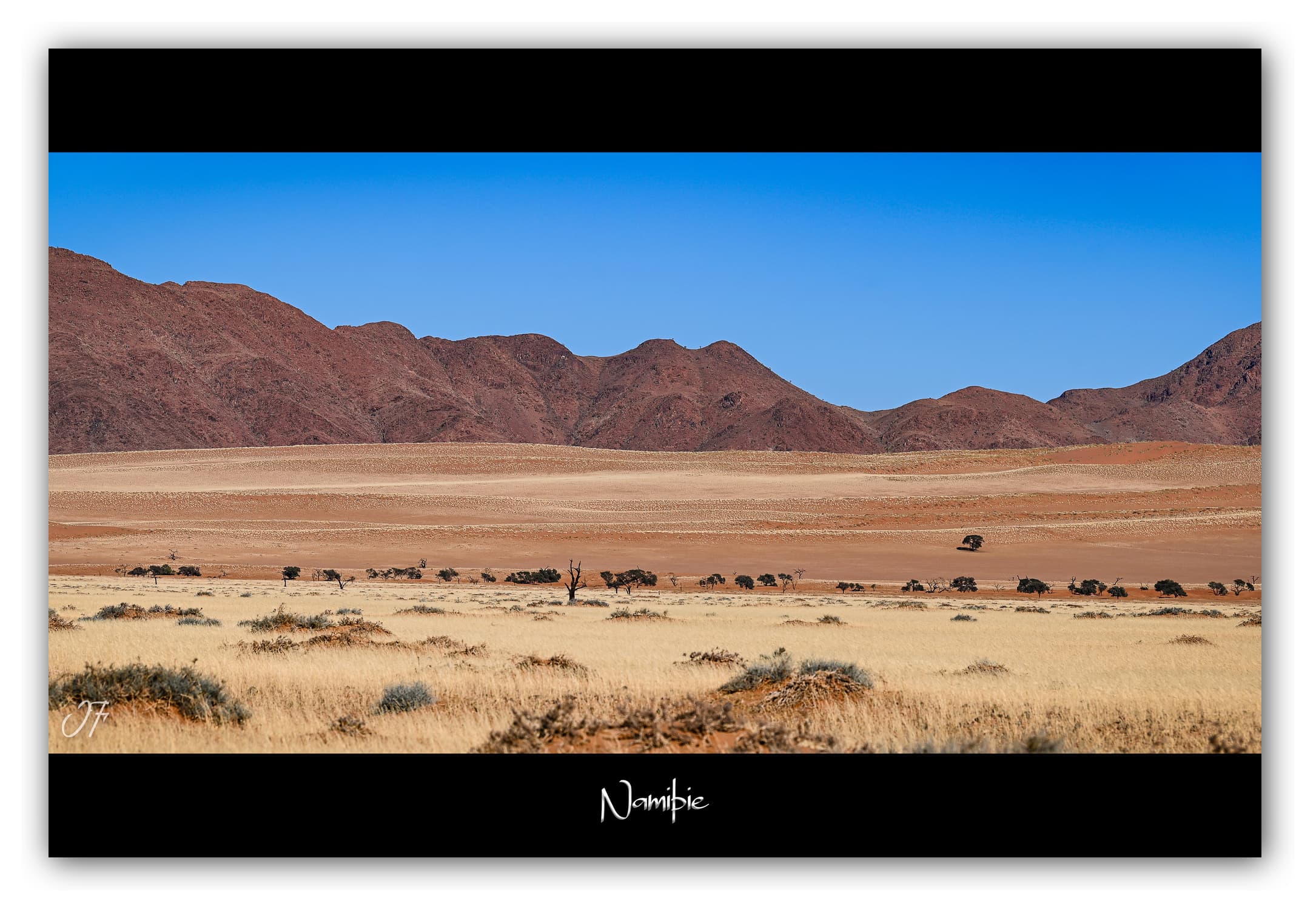 Poster Namibie (Afrique Australe). Affiches Formats 30x40 cm, 40x60 cm ou 50x70 cm. Impression sur Papier Photo. Décoration murale. Paysage. Désert.