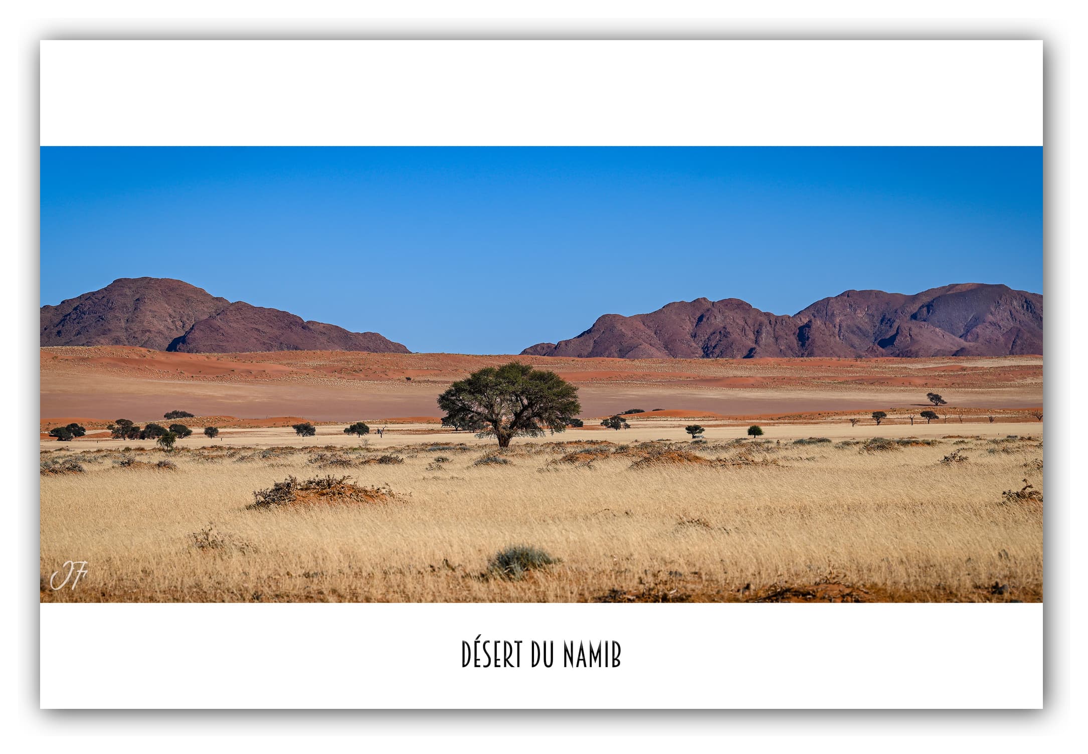 Poster Namibie (Afrique Australe). Affiches Formats 30x40 cm, 40x60 cm ou 50x70 cm. Impression sur Papier Photo. Décoration murale. Paysage. Désert.