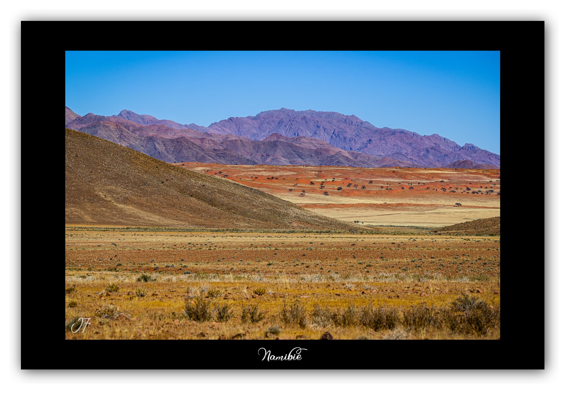 Poster Namibie (Afrique Australe). Affiches Formats 30x40 cm, 40x60 cm ou 50x70 cm. Impression sur Papier Photo. Décoration murale. Paysage. Désert.