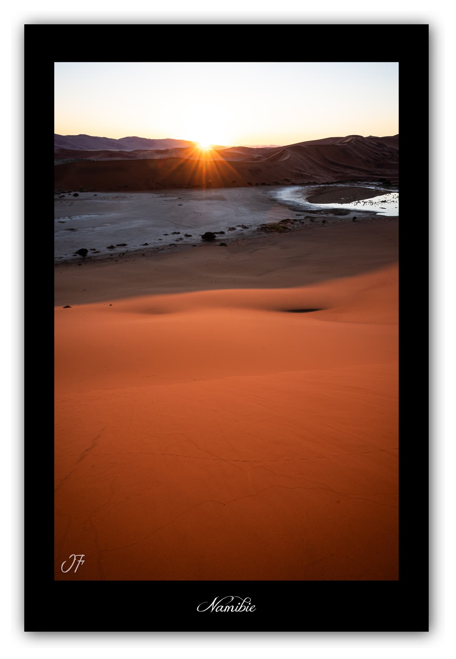 Poster Namibie (Afrique Australe). Affiches Formats 30x40 cm, 40x60 cm ou 50x70 cm. Impression sur Papier Photo. Décoration murale. Paysage. Désert.