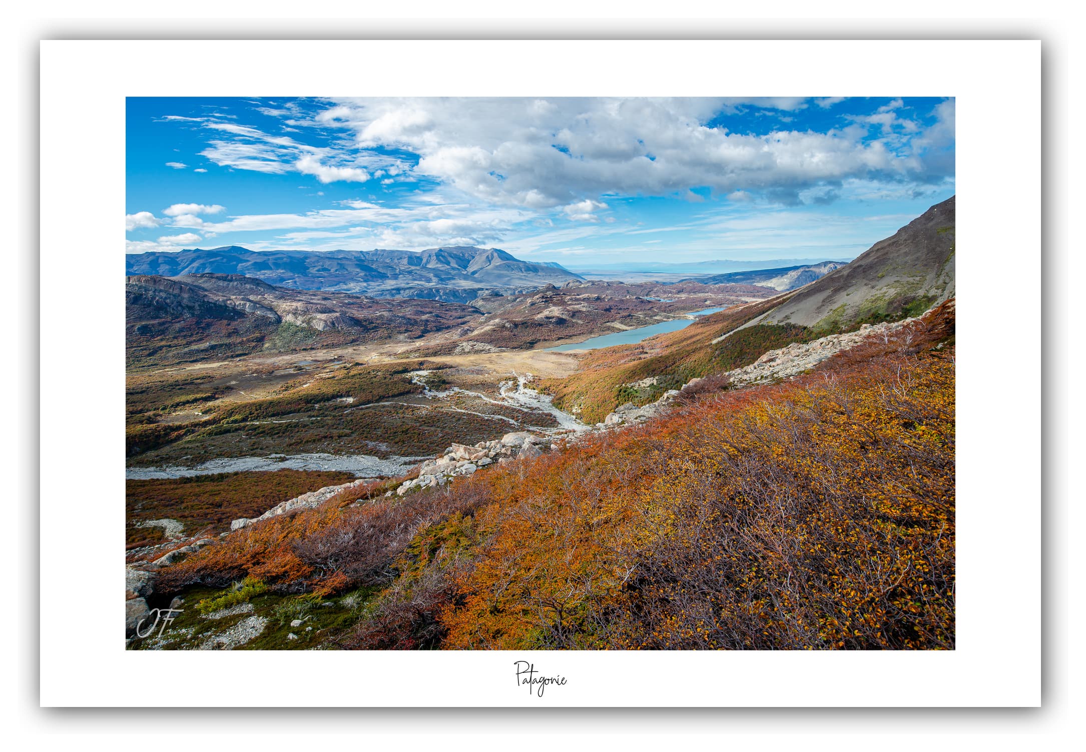 Poster Patagonie (Argentine). Affiches Formats 30x40 cm, 40x60 cm ou 50x70 cm. Impression sur Papier Photo. Décoration murale. Nature. Paysage. Panorama. Montagne.