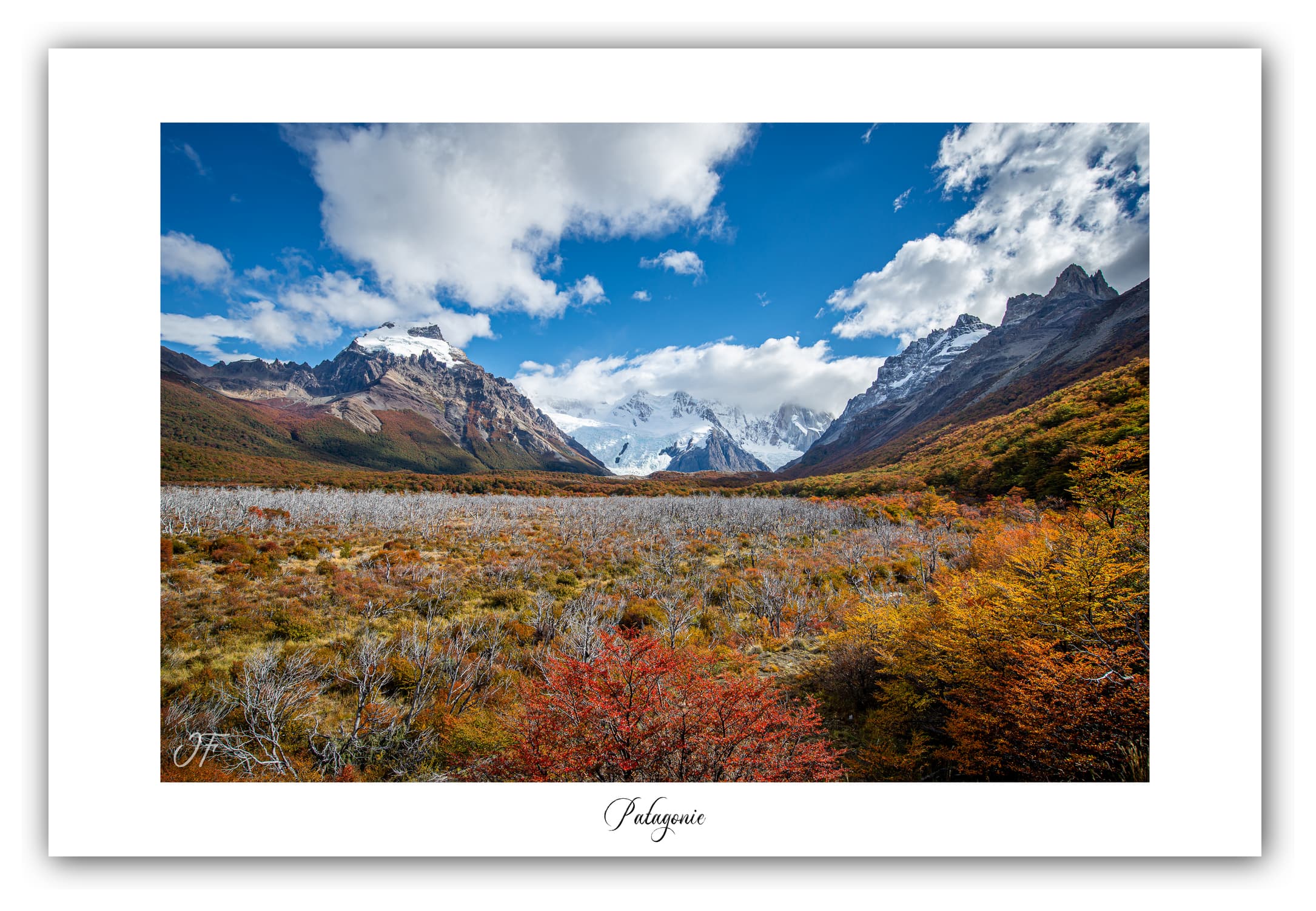 Poster Patagonie (Argentine). Affiches Formats 30x40 cm, 40x60 cm ou 50x70 cm. Impression sur Papier Photo. Décoration murale. Nature. Paysage. Panorama. Montagne.