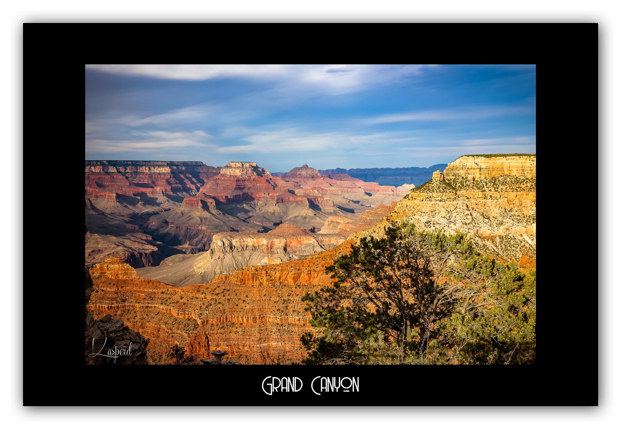 Poster Grand Canyon - Arizona (États-Unis). Affiches Formats 30x40cm, 40x60 cm ou 50x70 cm. Impression sur Papier Photo. Décoration murale. Paysage. Ouest Américain.