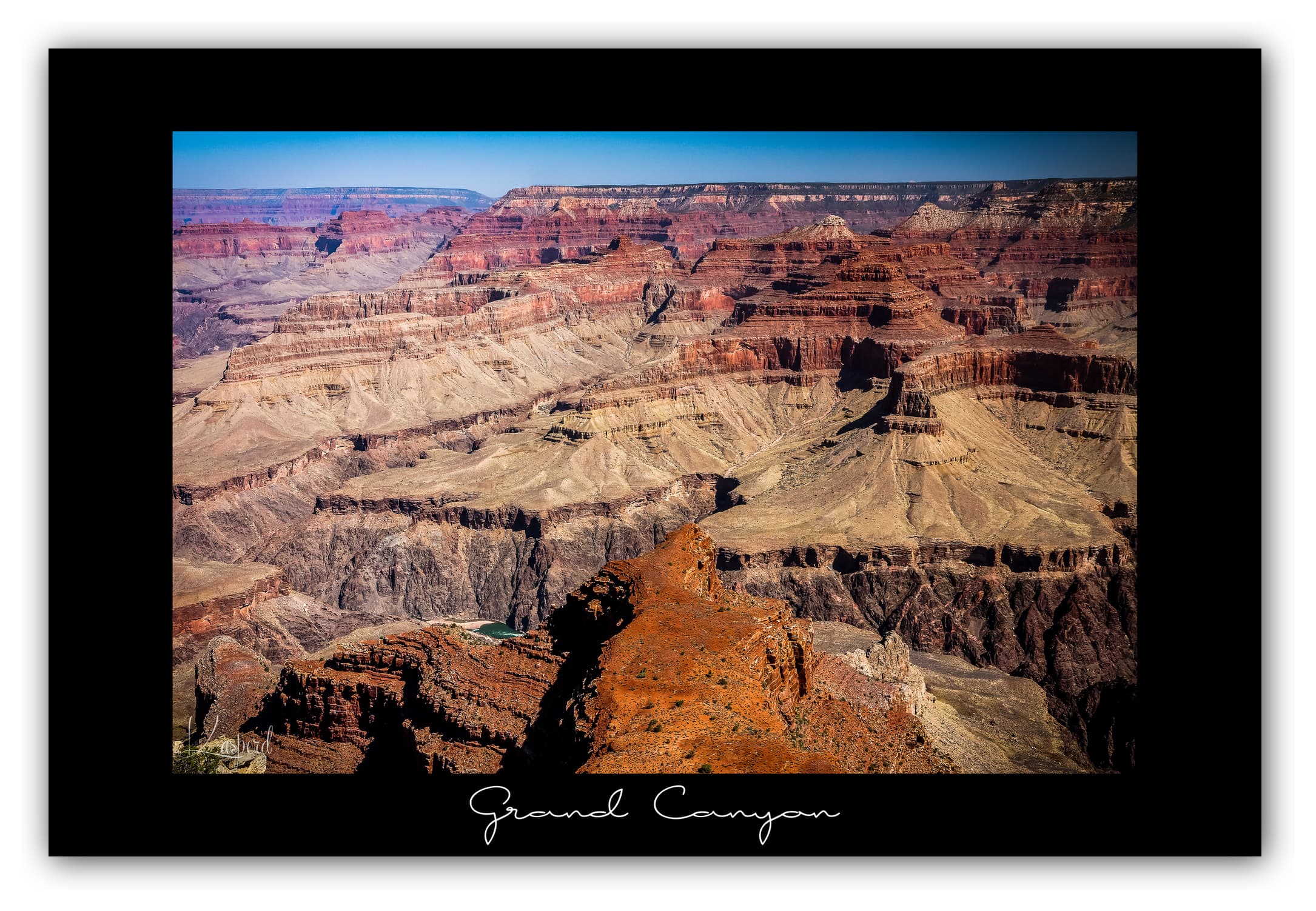 Poster Grand Canyon - Arizona (États-Unis). Affiches Formats 30x40cm, 40x60 cm ou 50x70 cm. Impression sur Papier Photo. Décoration murale. Paysage. Ouest Américain.