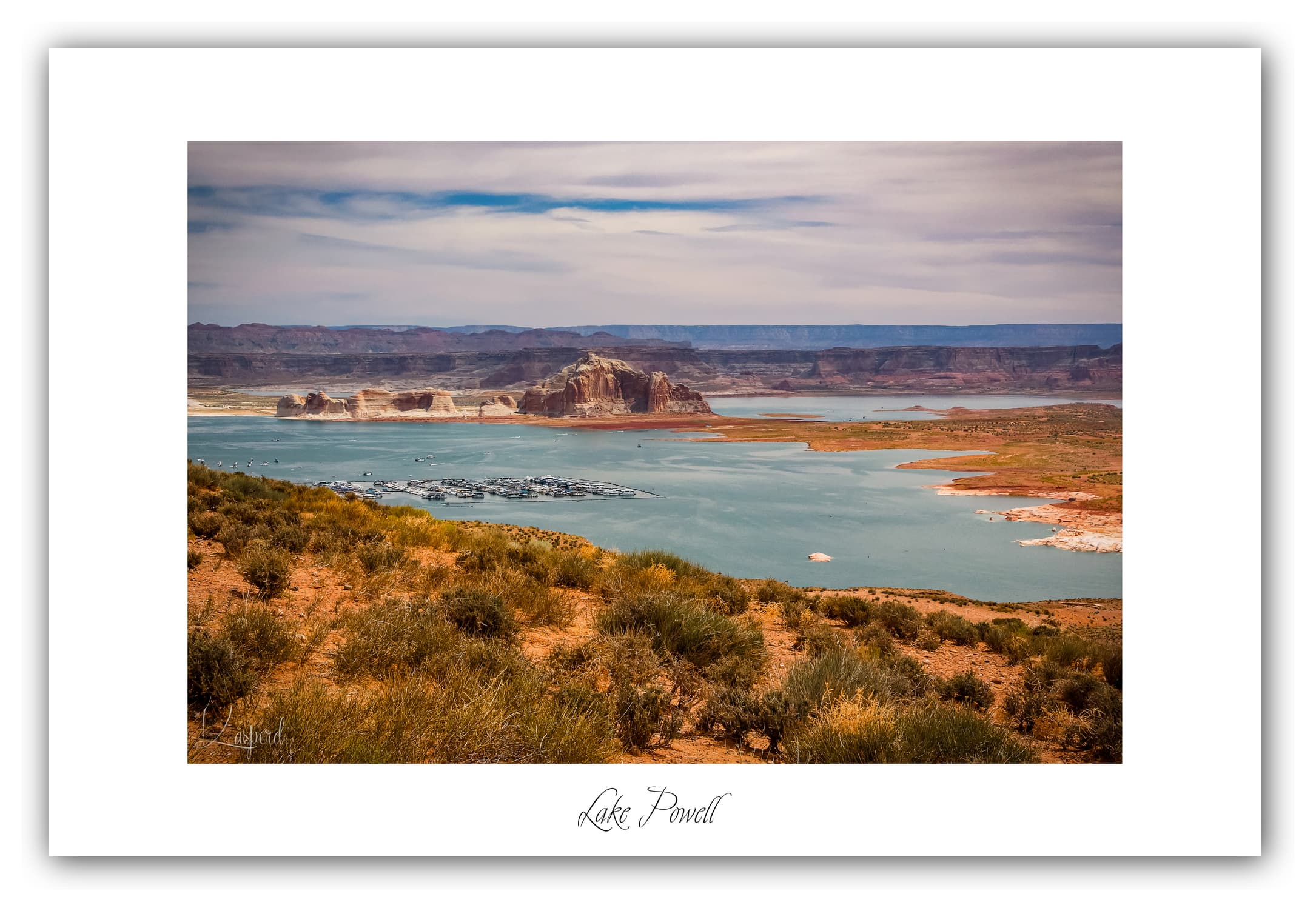 Poster Lake Powell - Arizona (États-Unis). Affiches Formats 30x40 cm, 40x60 cm ou 50x70 cm. Impression sur Papier Photo. Décoration murale. Paysage. Ouest Américain.