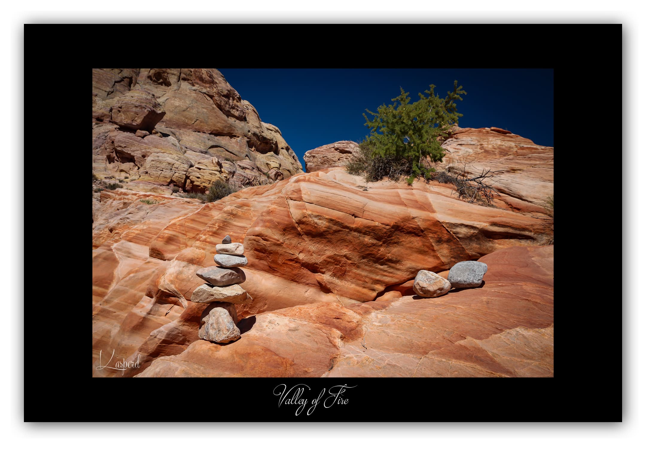 Poster Valley of Fire - Nevada (États-Unis). Affiches Formats 30x40 cm, 40x60 cm ou 50x70 cm. Impression sur Papier Photo. Décoration murale. Paysage. Ouest Américain.