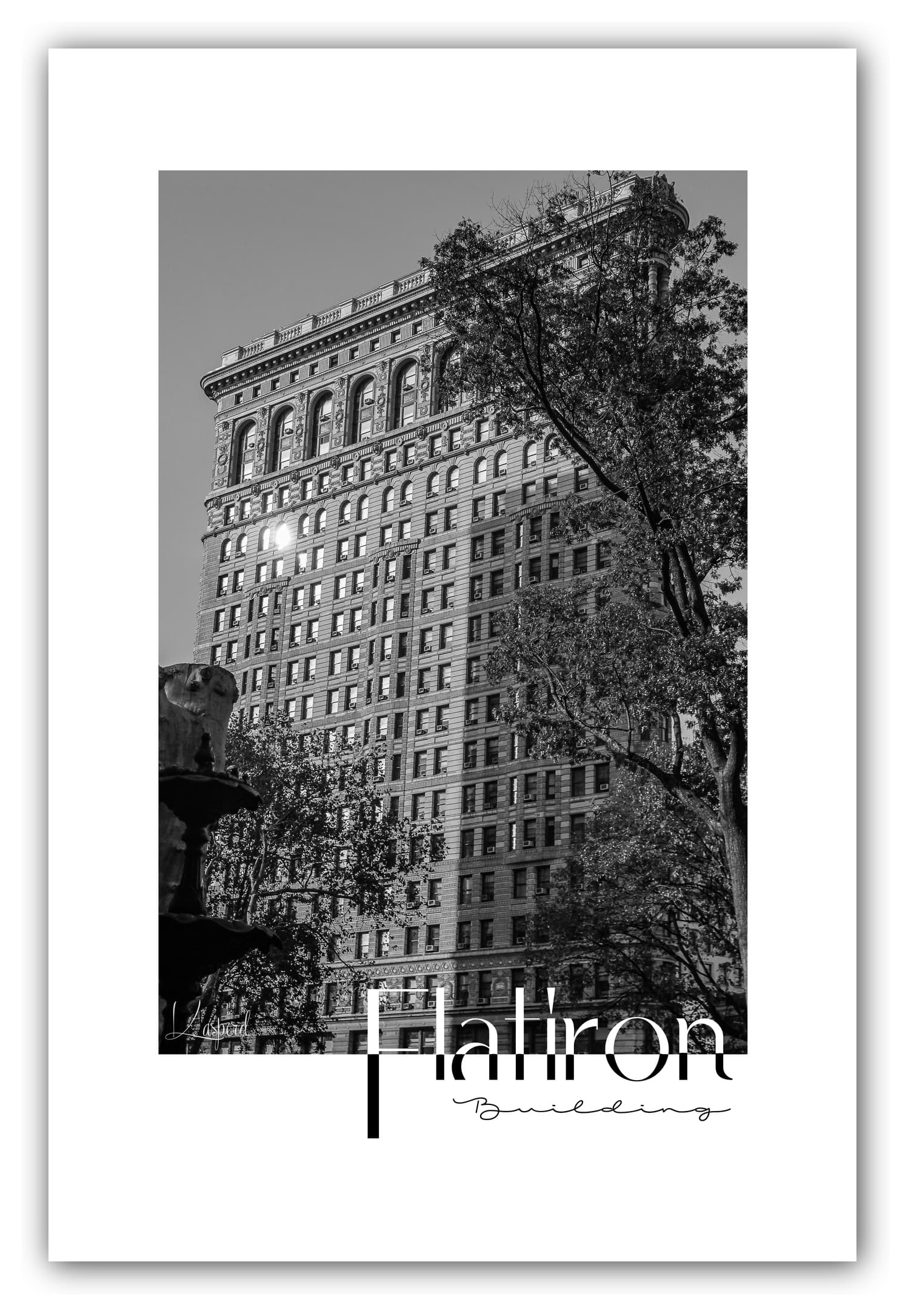 Poster Empire State Building - New York (États-Unis). Affiches Formats 30x40 cm, 40x60 cm ou 50x70 cm. Impression sur Papier Photo. Décoration murale. Architecture. Noir et Blanc.