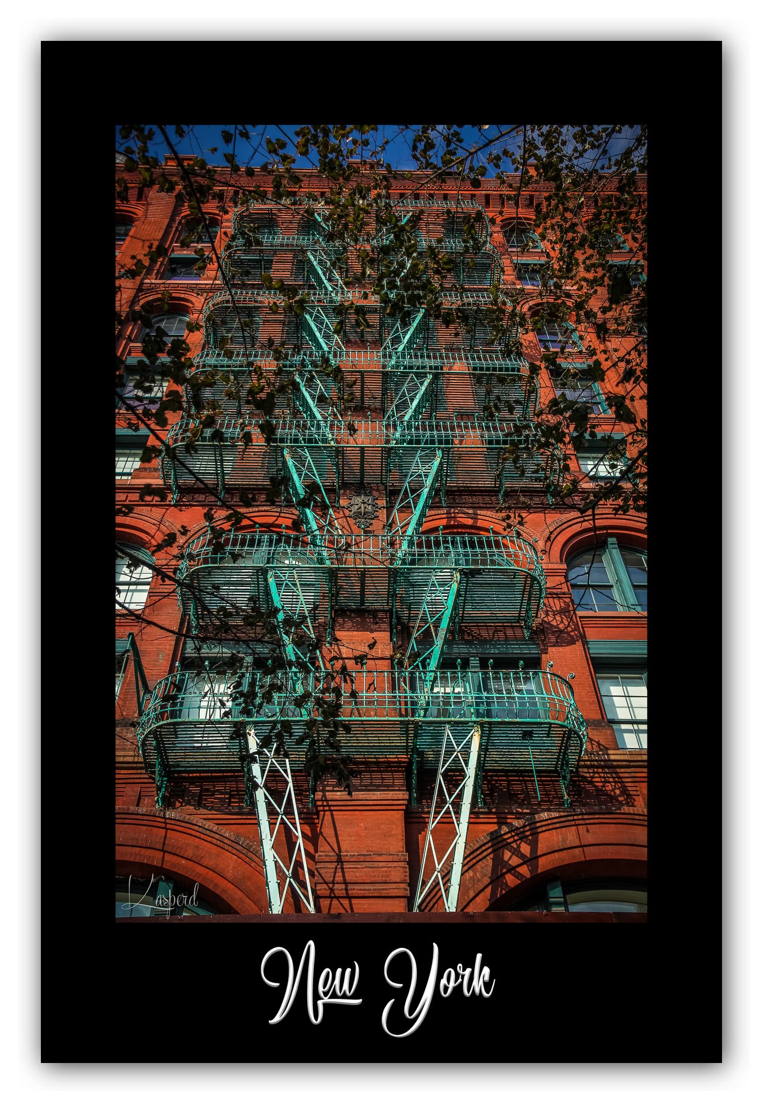 Poster Little Italy - New York (États-Unis). Affiches formats 30x40 cm, 40x60 cm ou 50x70 cm. Impression sur Papier Photo. Décoration murale. Architecture.