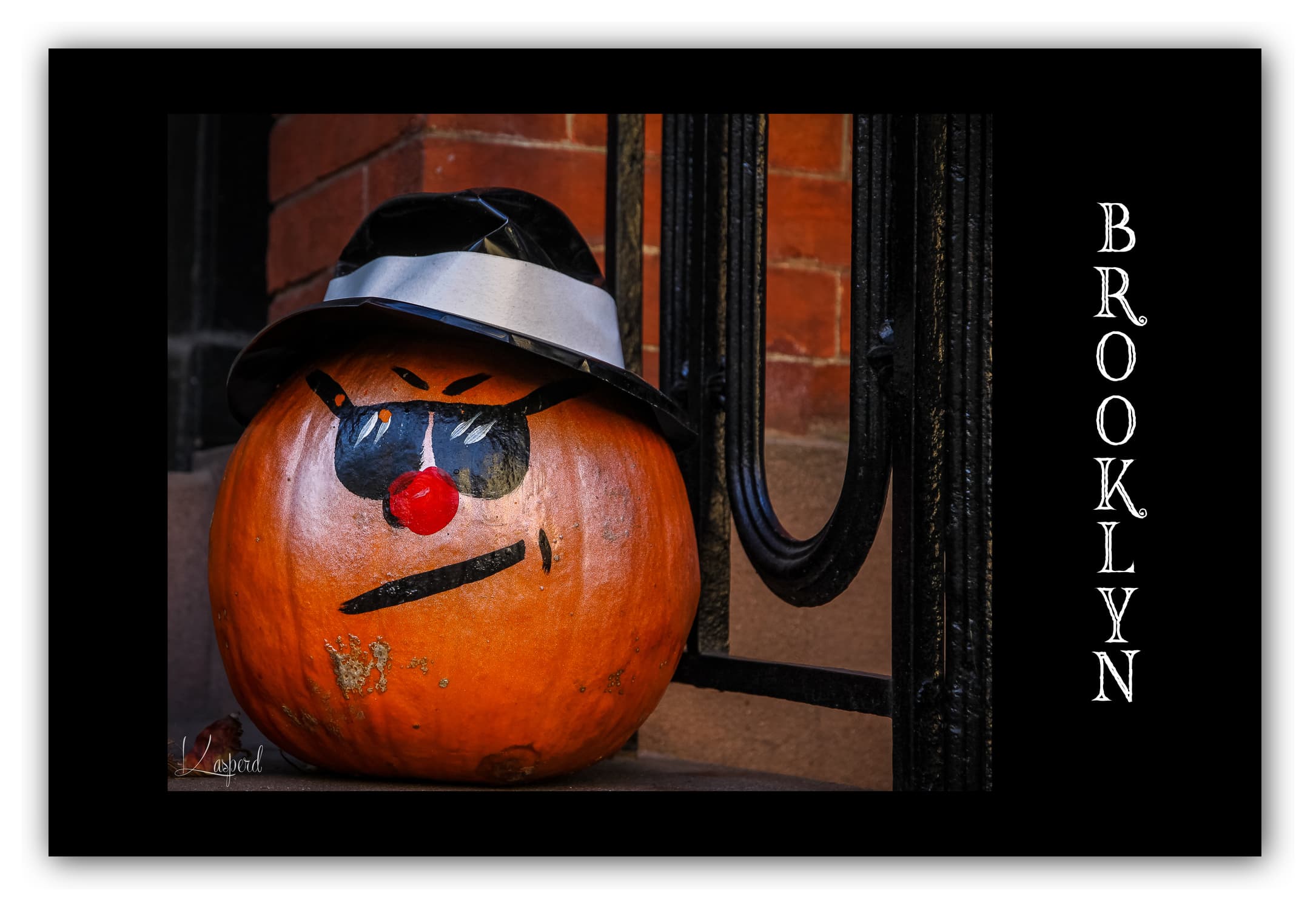 Poster Brooklyn Heights - New York (États-Unis). Affiches formats 30x40 cm, 40x60 cm ou 50x70 cm. Impression sur Papier Photo. Décoration murale. Halloween.