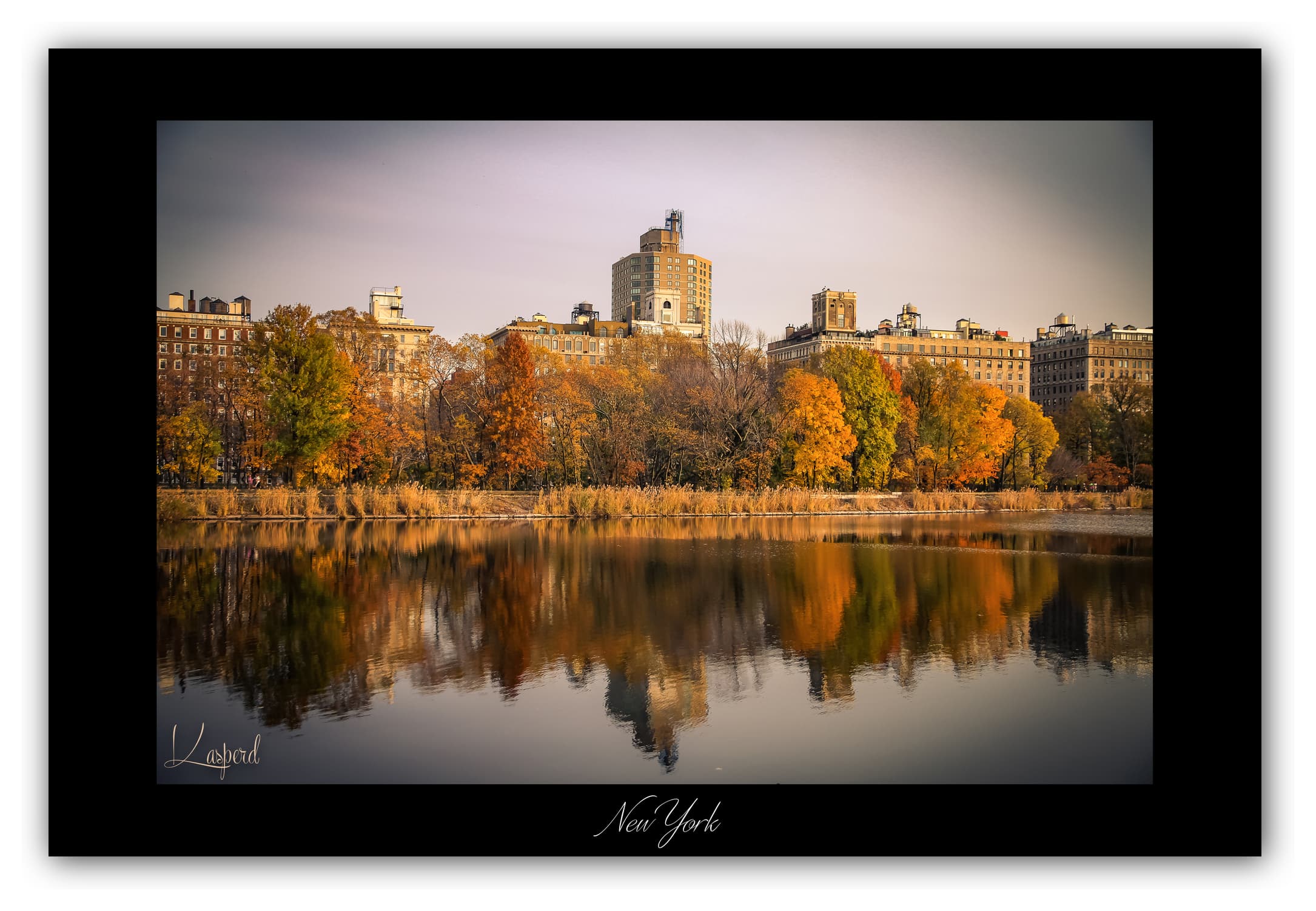 Poster Central Park - New York (États-Unis). Affiches formats 30x40 cm, 40x60 cm ou 50x70 cm. Impression sur Papier Photo. Décoration murale. Architecture. Nature.