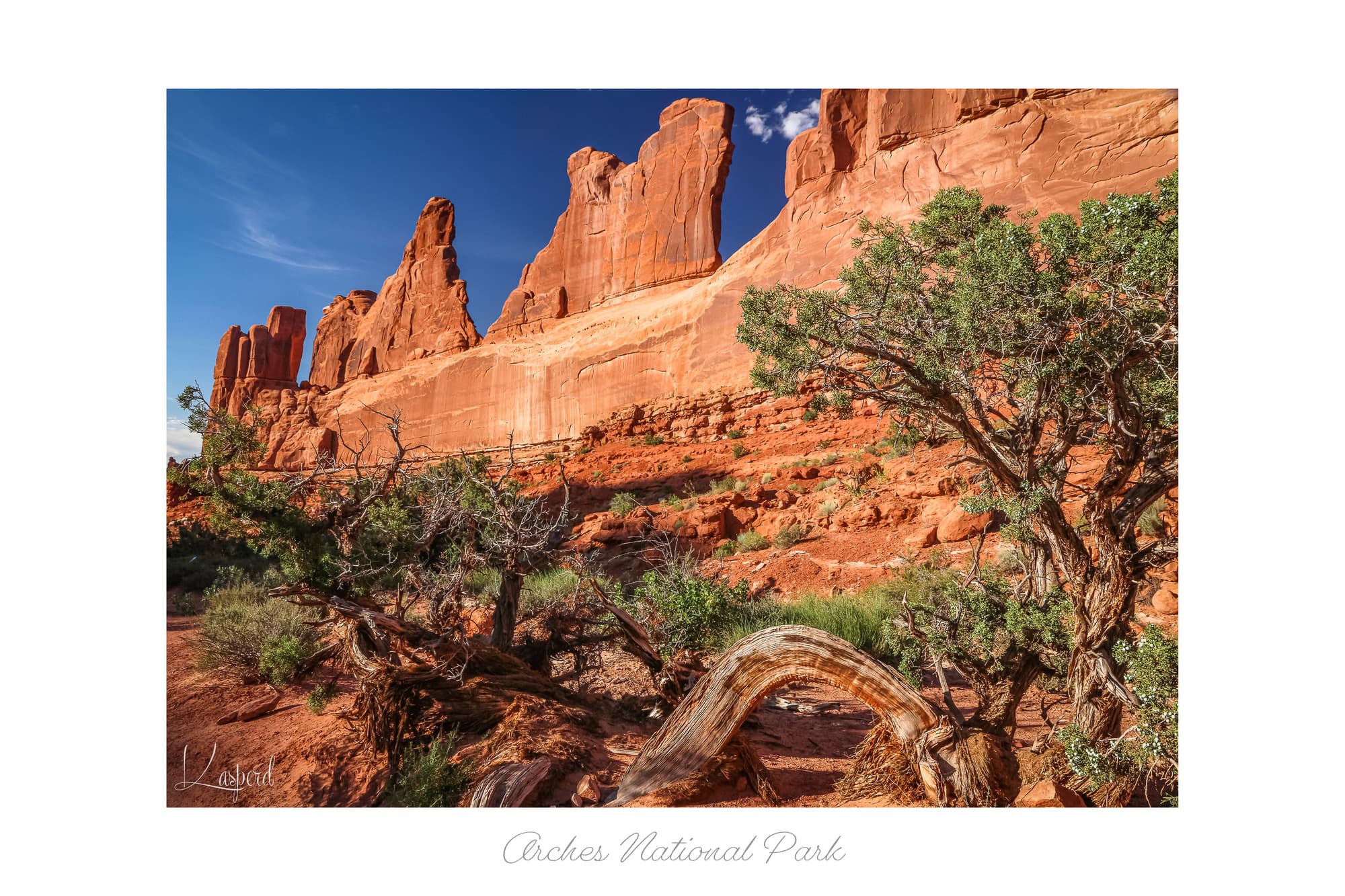 Poster Arches National Park - Utah (États-Unis). Affiches Formats 30x40 cm, 40x60 cm ou 50x70 cm. Impression sur Papier Photo. Décoration murale. Paysage. Ouest Américain.
