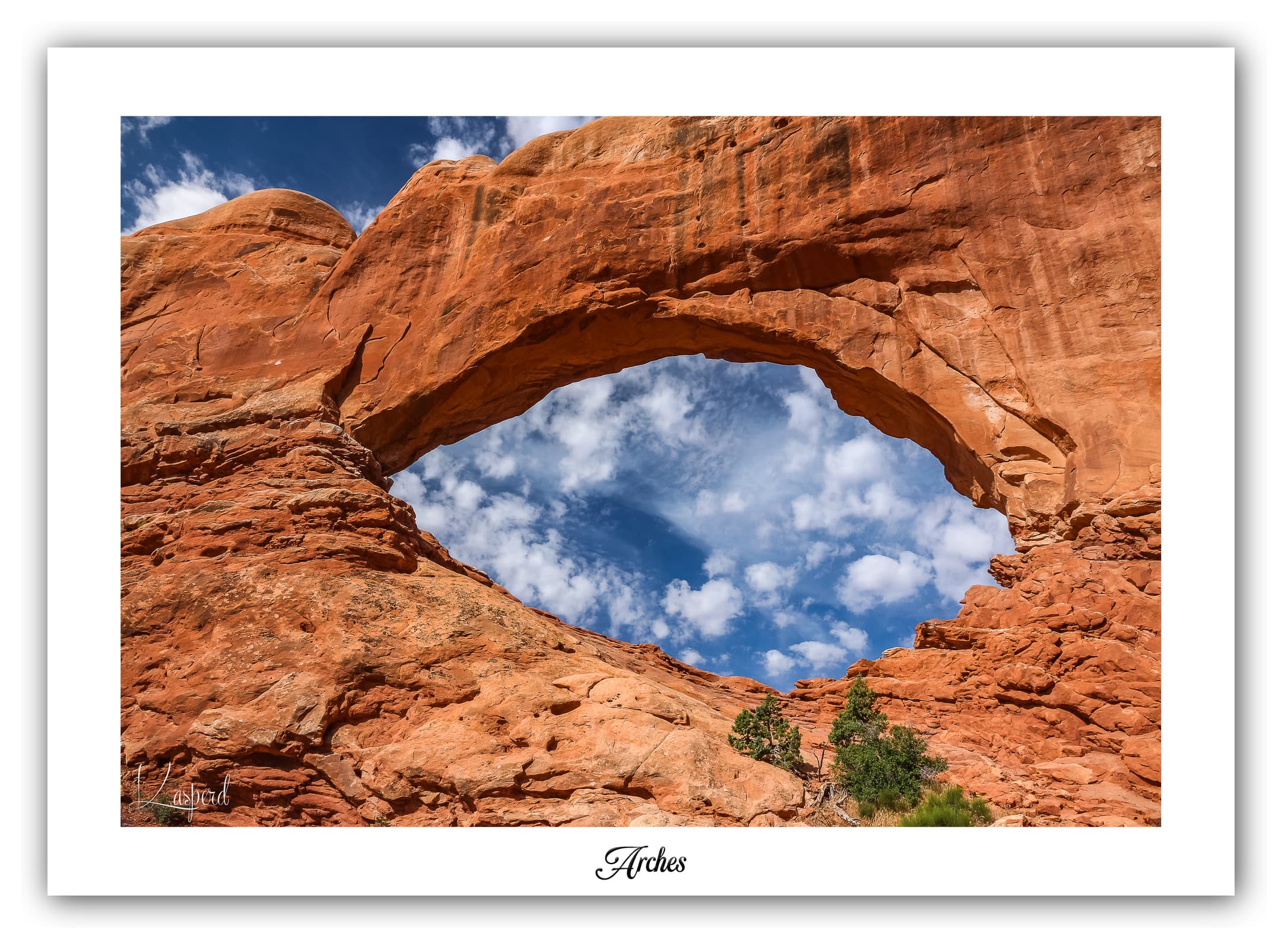 Poster Arches National Park - Utah (États-Unis). Affiches Formats 30x40cm, 40x60 cm ou 50x70 cm. Impression sur Papier Photo. Décoration murale. Paysage. Ouest Américain.