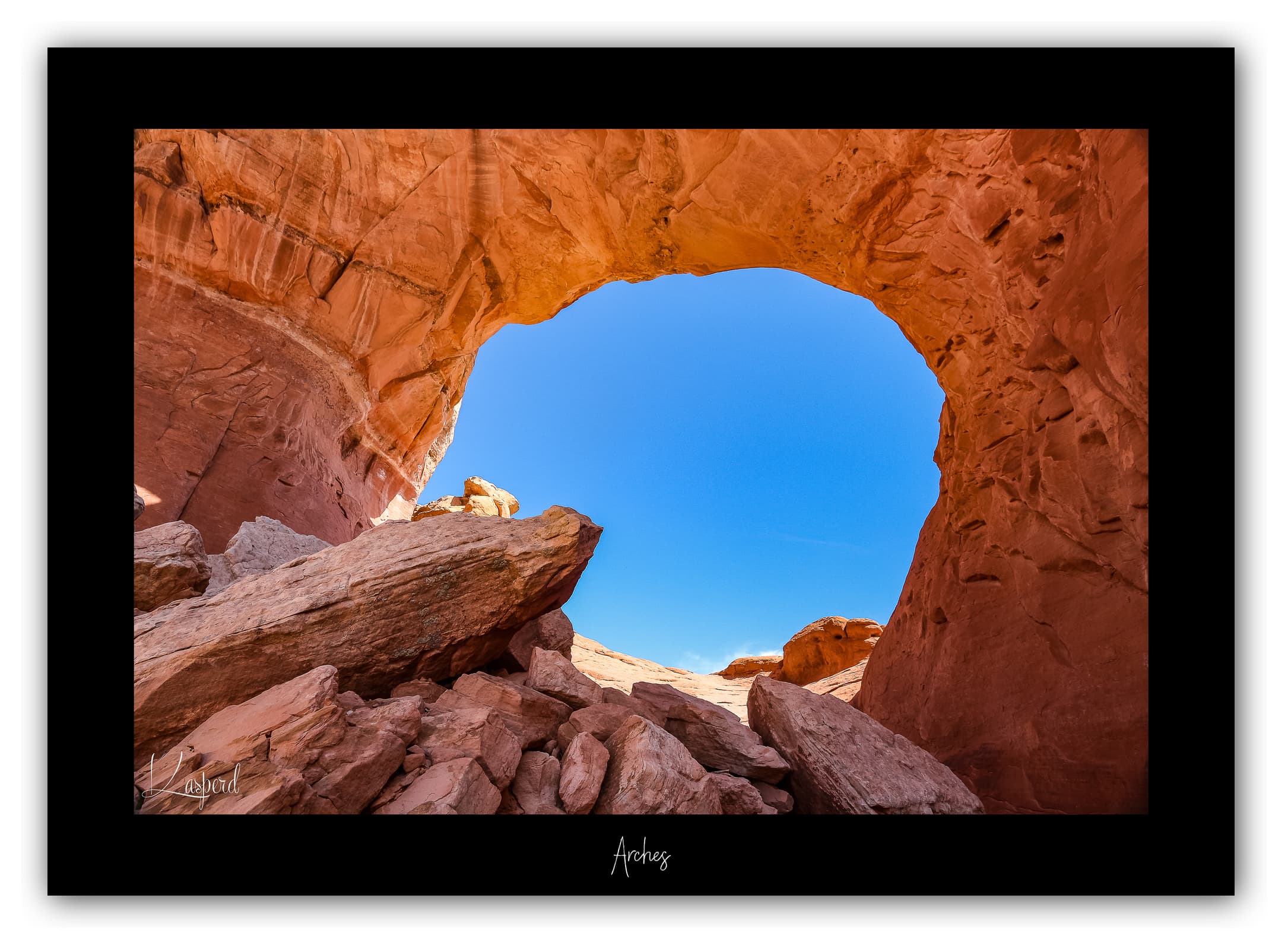 Poster Arches National Park - Utah (États-Unis). Affiches Formats 30x40cm, 40x60 cm ou 50x70 cm. Impression sur Papier Photo. Décoration murale. Paysage. Ouest Américain.