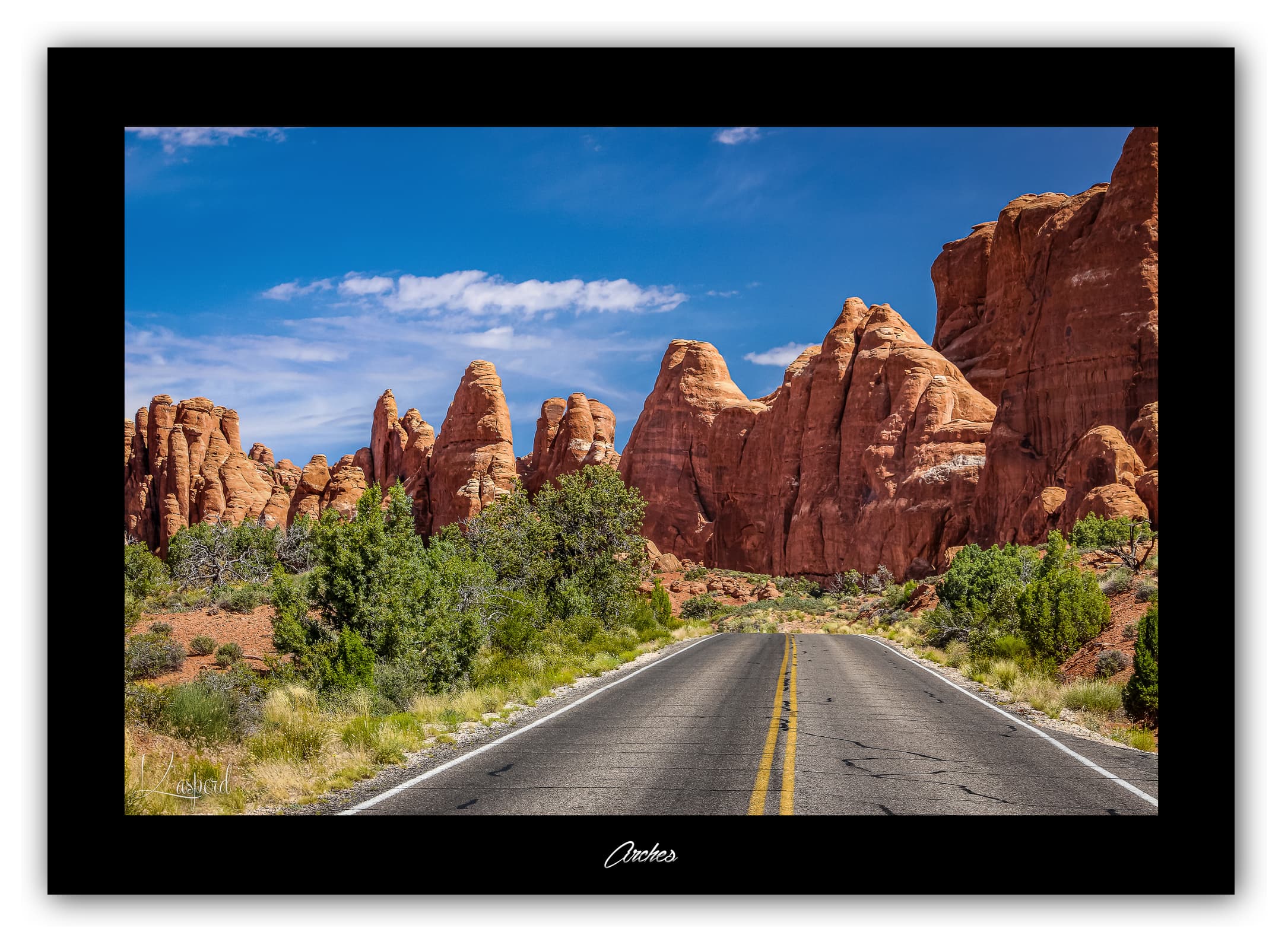 Poster Arches National Park - Utah (États-Unis). Affiches Formats 30x40cm, 40x60 cm ou 50x70 cm. Impression sur Papier Photo. Décoration murale. Paysage. Ouest Américain.