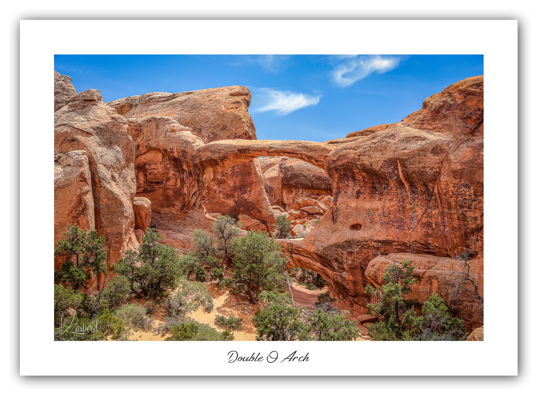 Poster Arches National Park - Utah (États-Unis). Affiches Formats 30x40cm, 40x60 cm ou 50x70 cm. Impression sur Papier Photo. Décoration murale. Paysage. Ouest Américain.