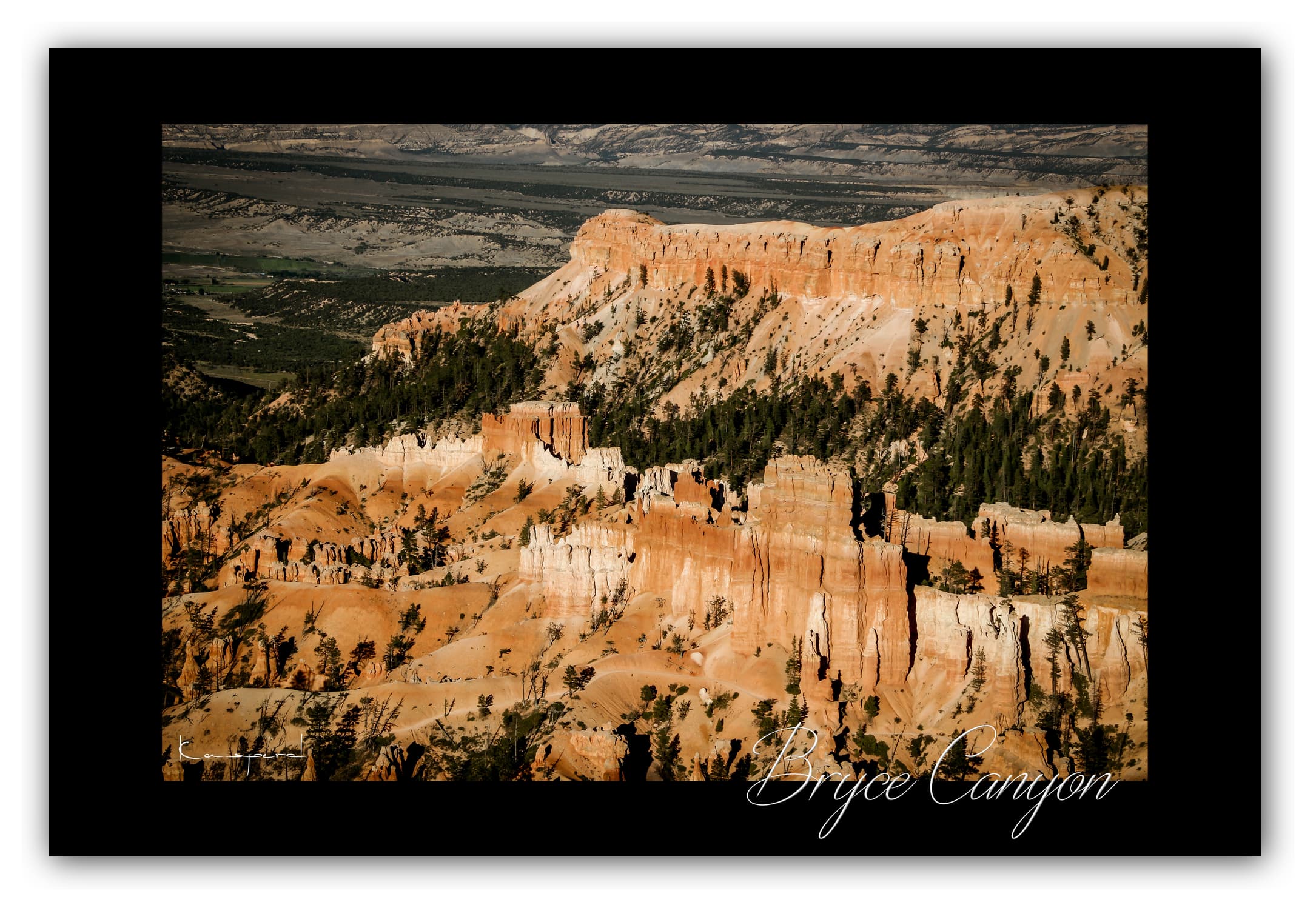 Poster Bryce Canyon - Utah (États-Unis). Affiches Formats 30x40 cm, 40x60 cm ou 50x70 cm. Impression sur Papier Photo. Décoration murale. Paysage. Ouest Américain.