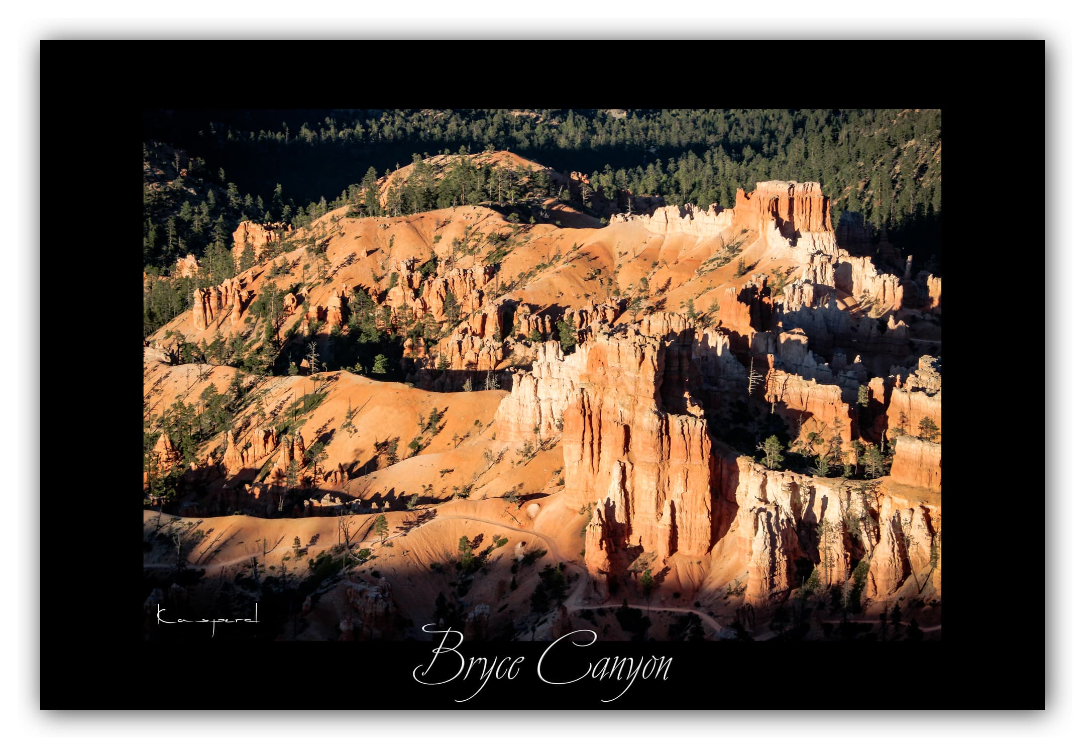 Poster Bryce Canyon - Utah (États-Unis). Affiches Formats 30x40 cm, 40x60 cm ou 50x70 cm. Impression sur Papier Photo. Décoration murale. Paysage. Ouest Américain.
