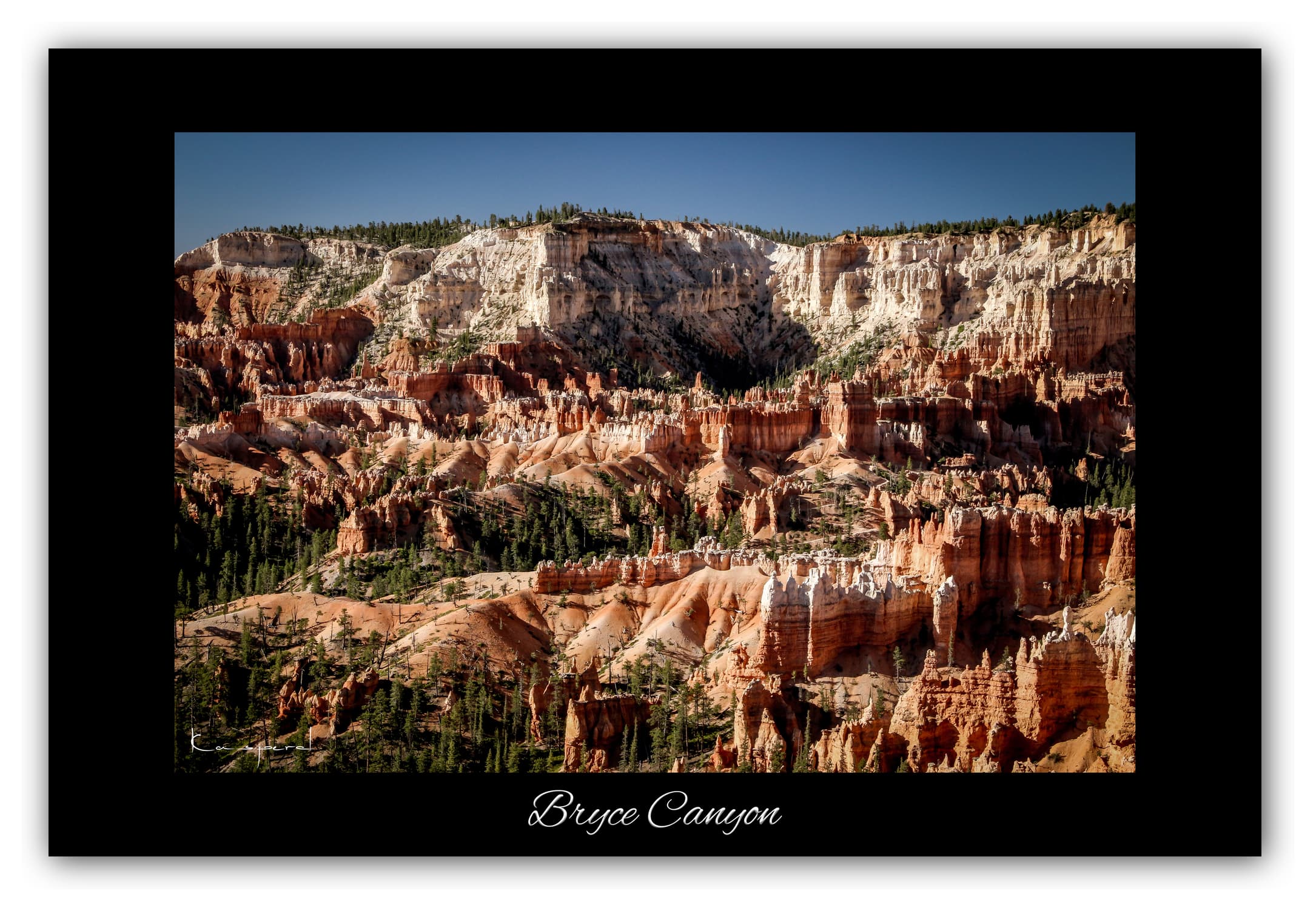 Poster Bryce Canyon - Utah (États-Unis). Affiches Formats 30x40 cm, 40x60 cm ou 50x70 cm. Impression sur Papier Photo. Décoration murale. Paysage. Ouest Américain.