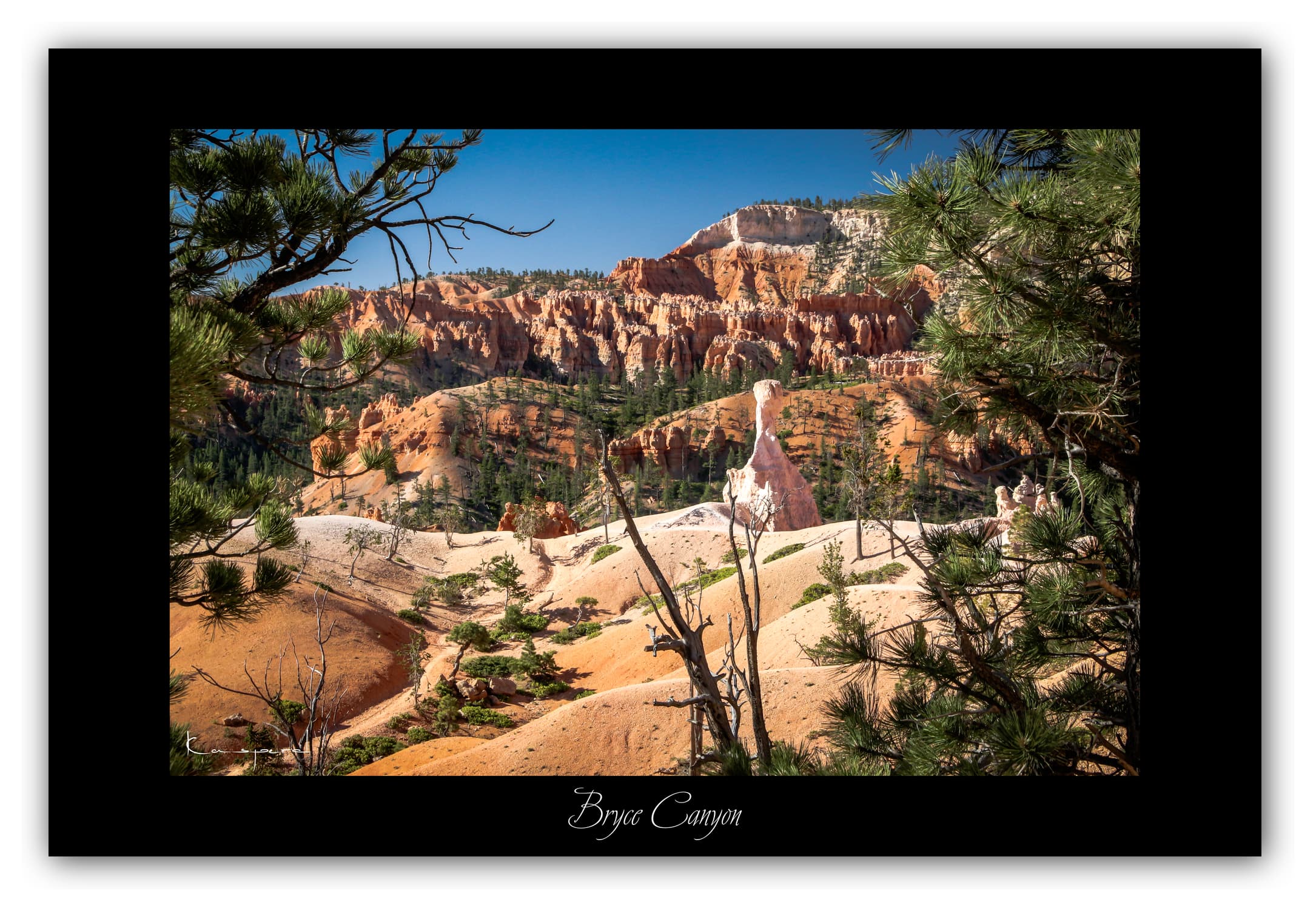Poster Bryce Canyon - Utah (États-Unis). Affiches Formats 30x40 cm, 40x60 cm ou 50x70 cm. Impression sur Papier Photo. Décoration murale. Paysage. Ouest Américain.