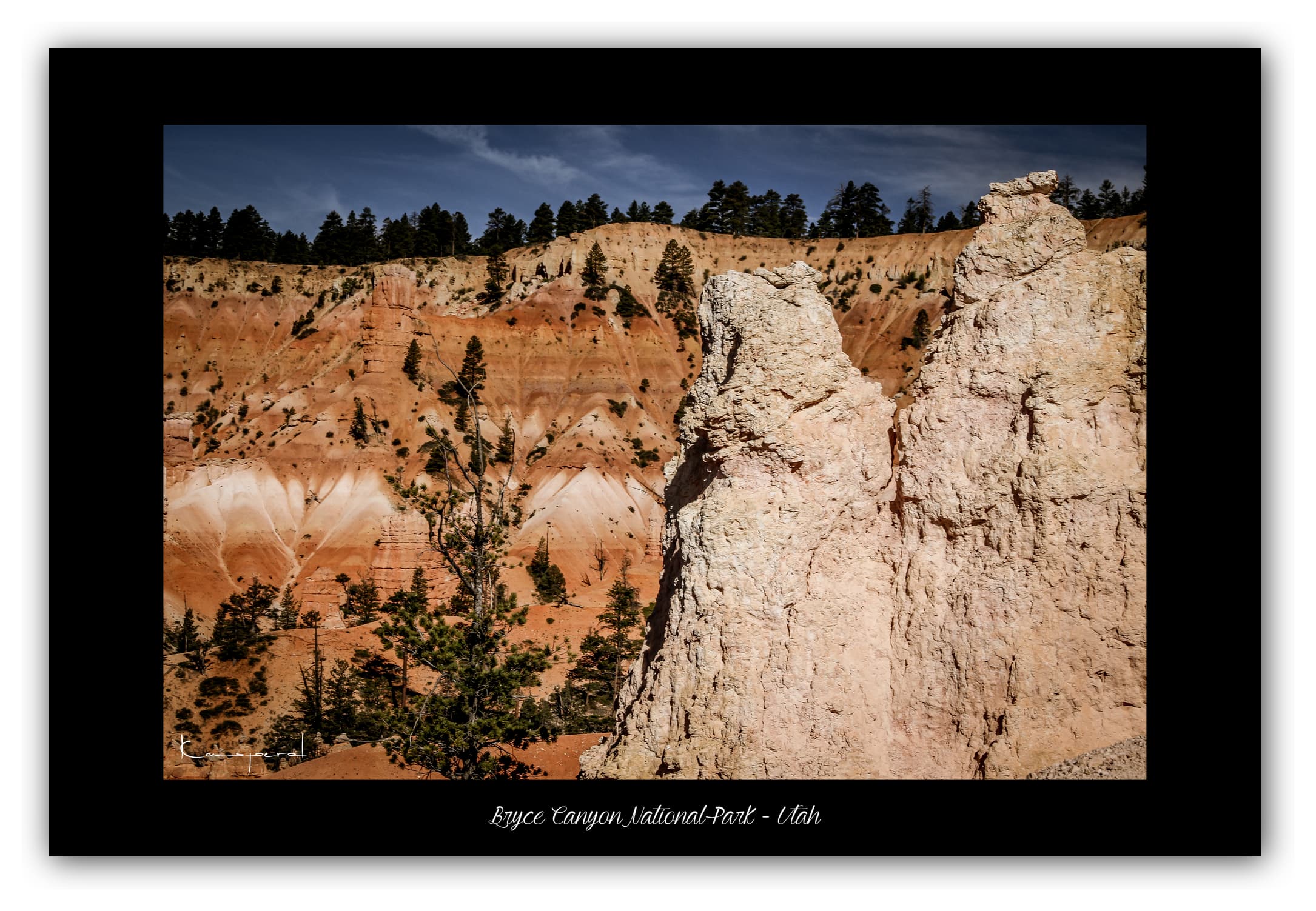 Poster Bryce Canyon - Utah (États-Unis). Affiches Formats 30x40 cm, 40x60 cm ou 50x70 cm. Impression sur Papier Photo. Décoration murale. Paysage. Ouest Américain.