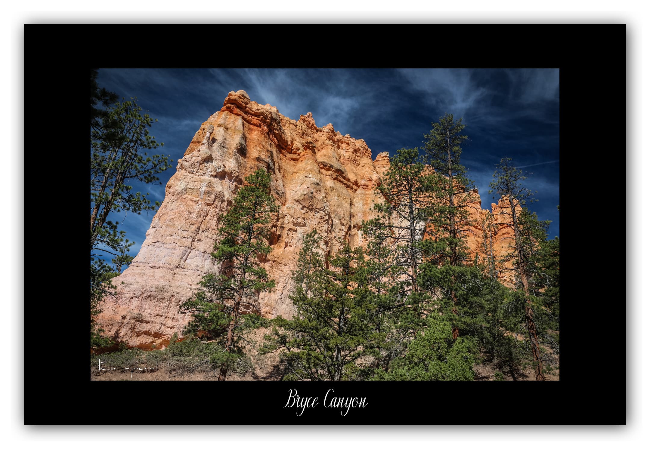 Poster Bryce Canyon - Utah (États-Unis). Affiches Formats 30x40 cm, 40x60 cm ou 50x70 cm. Impression sur Papier Photo. Décoration murale. Paysage. Ouest Américain.
