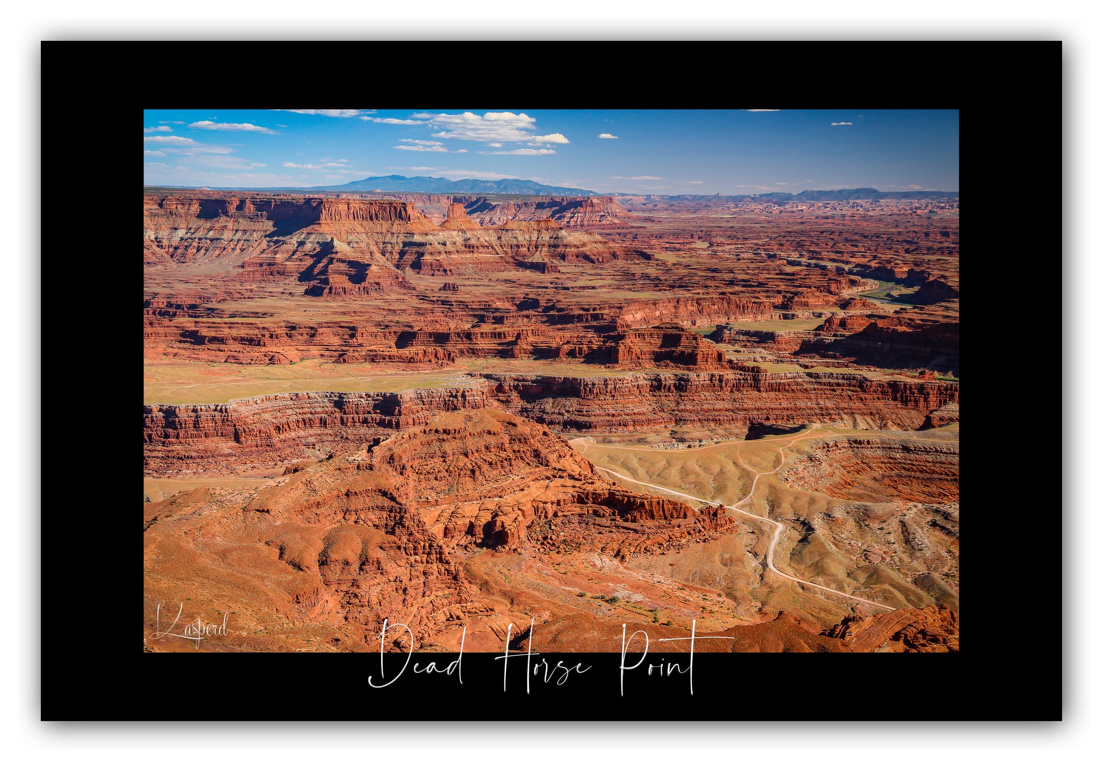 Poster Dead Horse Point - Utah (États-Unis). Affiches Formats 30x40 cm, 40x60 cm ou 50x70 cm. Impression sur Papier Photo. Décoration murale. Paysage. Ouest Américain.