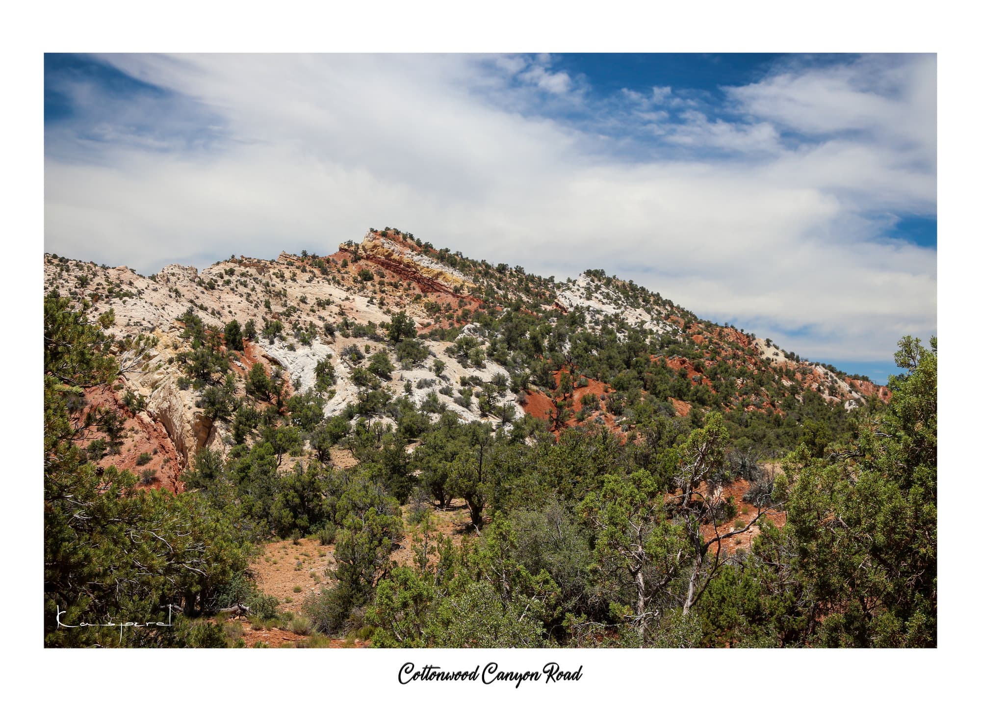 Poster Couleurs d'Utah (États-Unis). Affiches Formats 30x40 cm, 40x60 cm ou 50x70 cm. Impression sur Papier Photo. Décoration murale. Paysage. Ouest Américain.