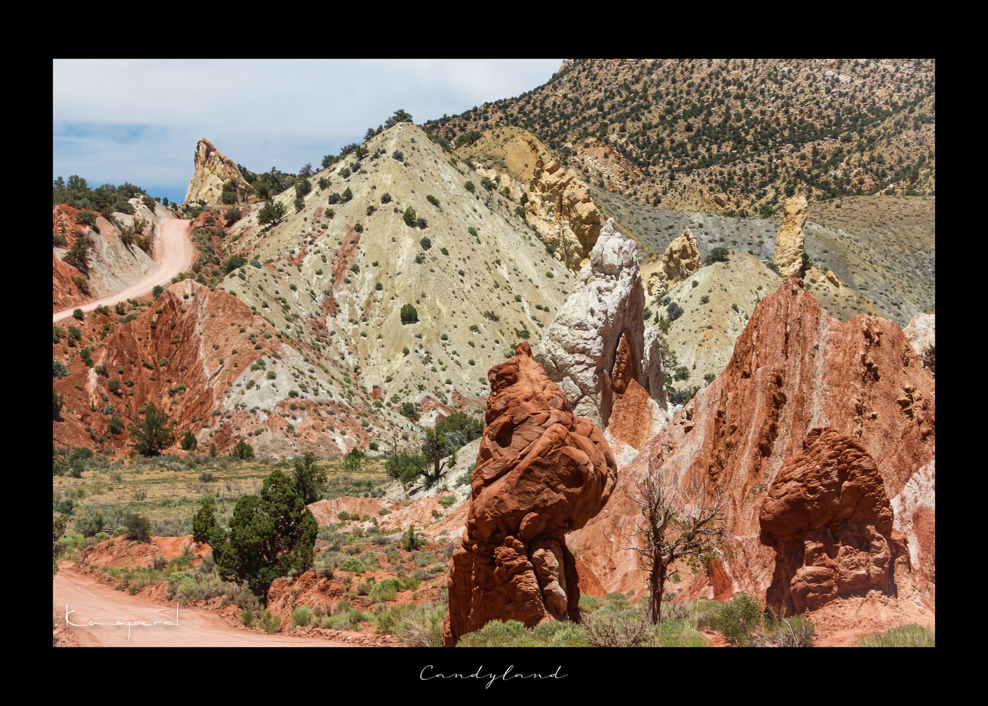 Poster Candyland (États-Unis). Affiches Formats 30x40 cm, 40x60 cm ou 50x70 cm. Impression sur Papier Photo. Décoration murale. Paysage. Ouest Américain.