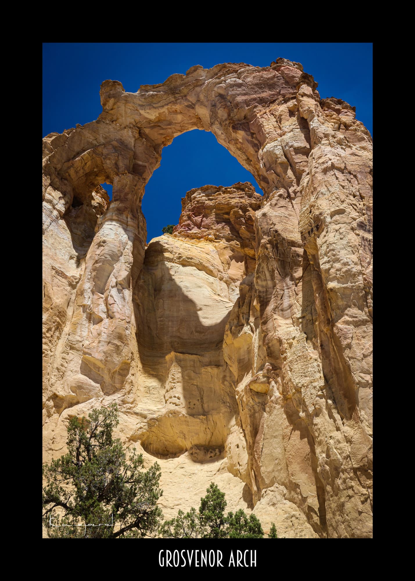 Poster Grosvenor Arch - Utah (États-Unis). Affiches Formats 30x40 cm, 40x60 cm ou 50x70 cm. Impression sur Papier Photo. Décoration murale. Paysage. Ouest Américain.