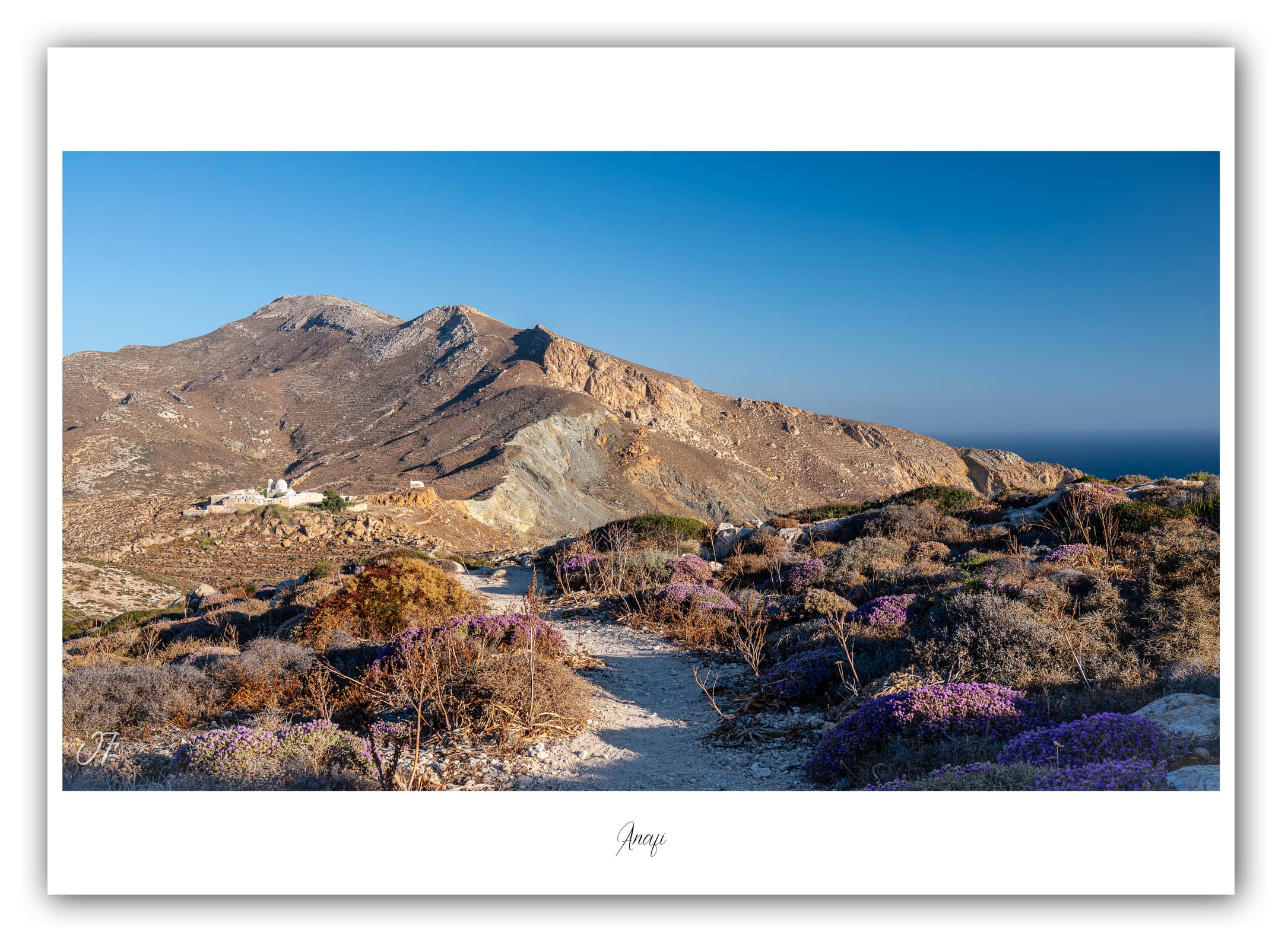 Générique Poster Anafi (Grèce). Affiches Formats 30x40cm, 40x60 cm ou 50x70 cm. Impression sur Papier Photo. Décoration murale. Paysage. Mer.