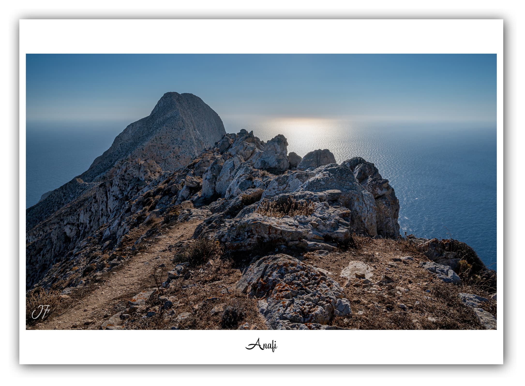 Générique Poster Anafi (Grèce). Affiches Formats 30x40cm, 40x60 cm ou 50x70 cm. Impression sur Papier Photo. Décoration murale. Paysage. Mer.