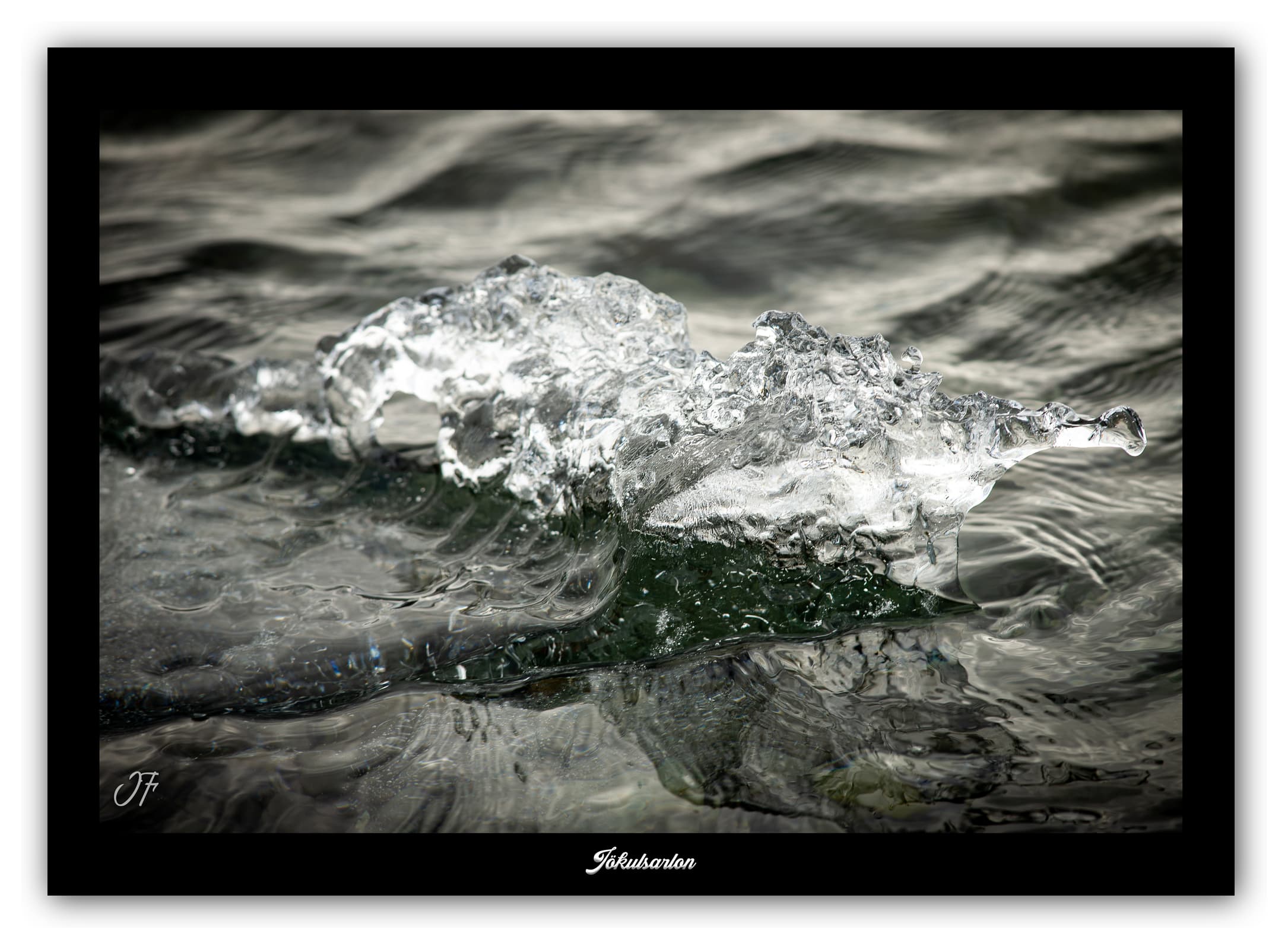 Poster Lagon de Jökulsarlon (Islande). Affiches Formats 30x40cm, 40x60 cm ou 50x70 cm. Impression sur Papier Photo. Décoration murale. Lagon. Glacier.