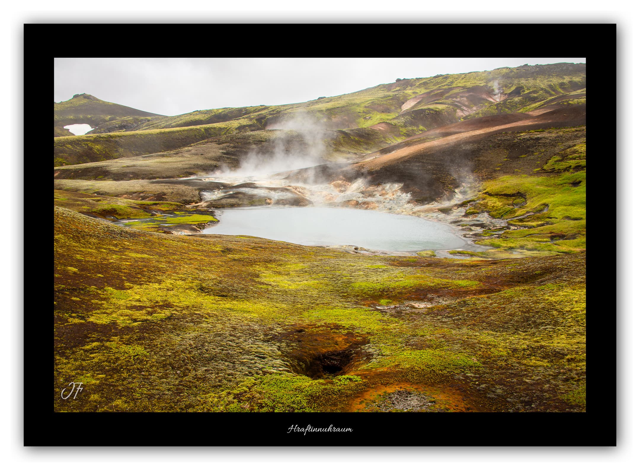 Poster Hraftinnuhraum (Islande). Affiches Formats 30x40cm, 40x60 cm ou 50x70 cm. Impression sur Papier Photo. Décoration murale. Lagon. Glacier.