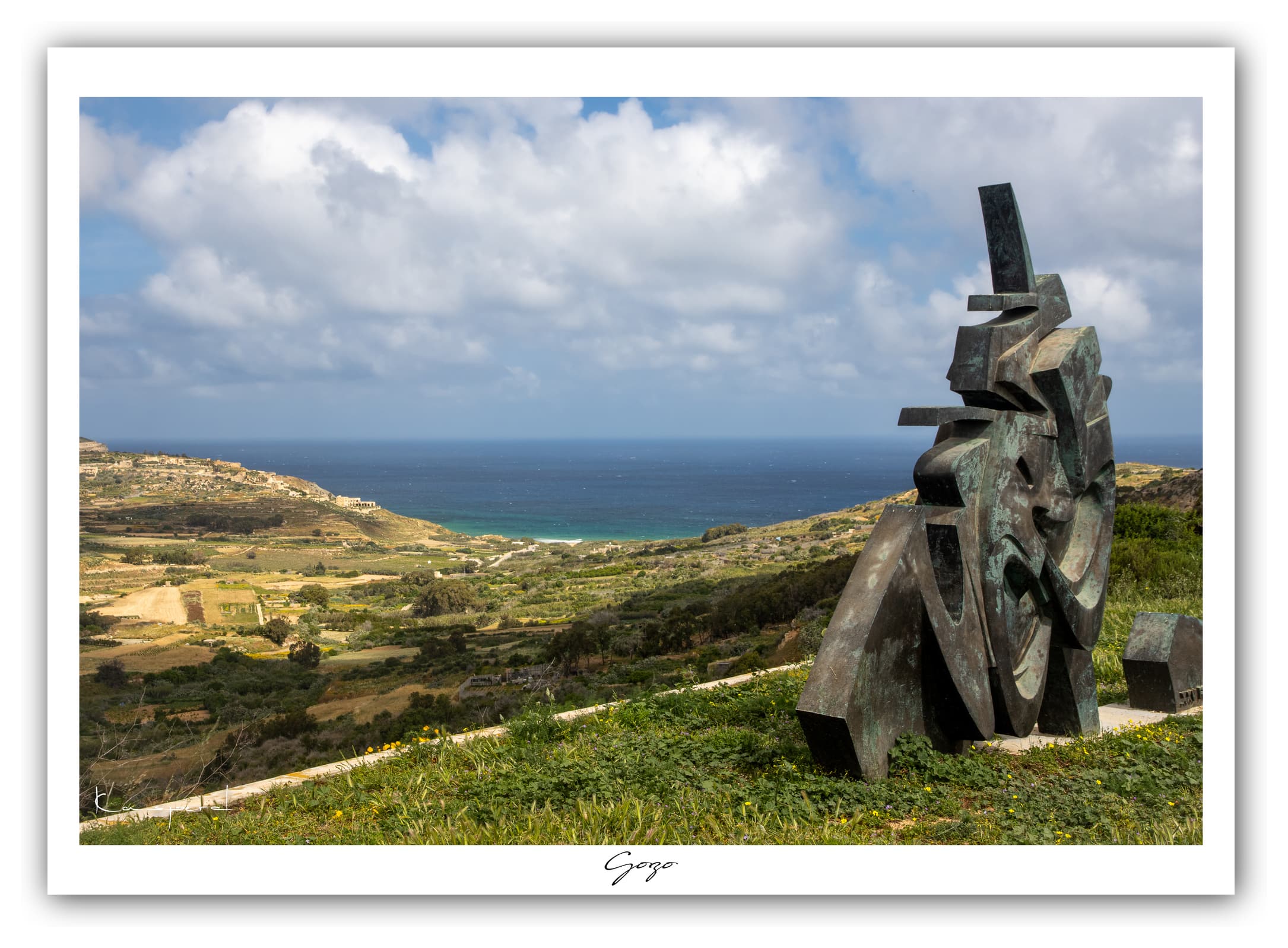 Générique Poster Nadur (Gozo). Affiches Formats 30x40cm, 40x60 cm ou 50x70 cm. Impression sur Papier Photo. Décoration murale. Paysage. Mer. Îles.