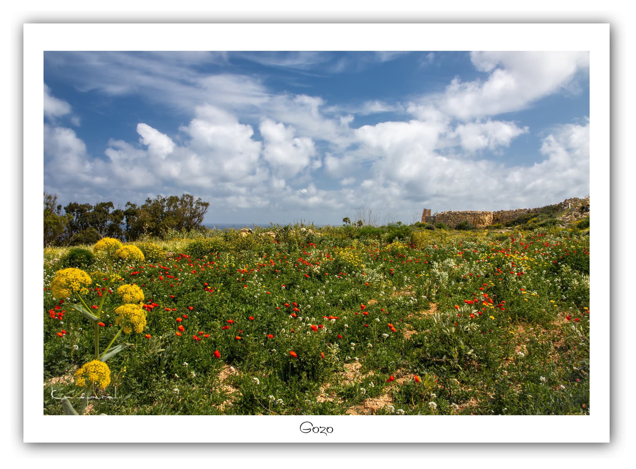 Générique Poster Gozo. Affiches Formats 30x40cm, 40x60 cm ou 50x70 cm. Impression sur Papier Photo. Décoration murale. Paysage. Mer. Îles.