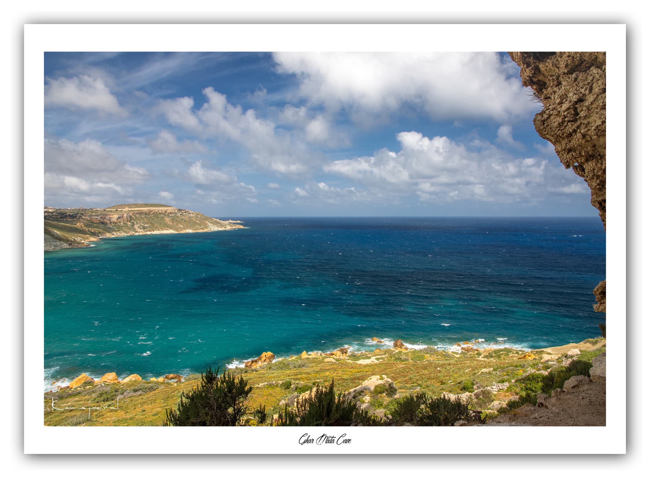 Générique Poster Ramla Bay (Gozo). Affiches Formats 30x40cm, 40x60 cm ou 50x70 cm. Impression sur Papier Photo. Décoration murale. Paysage. Mer. Îles.