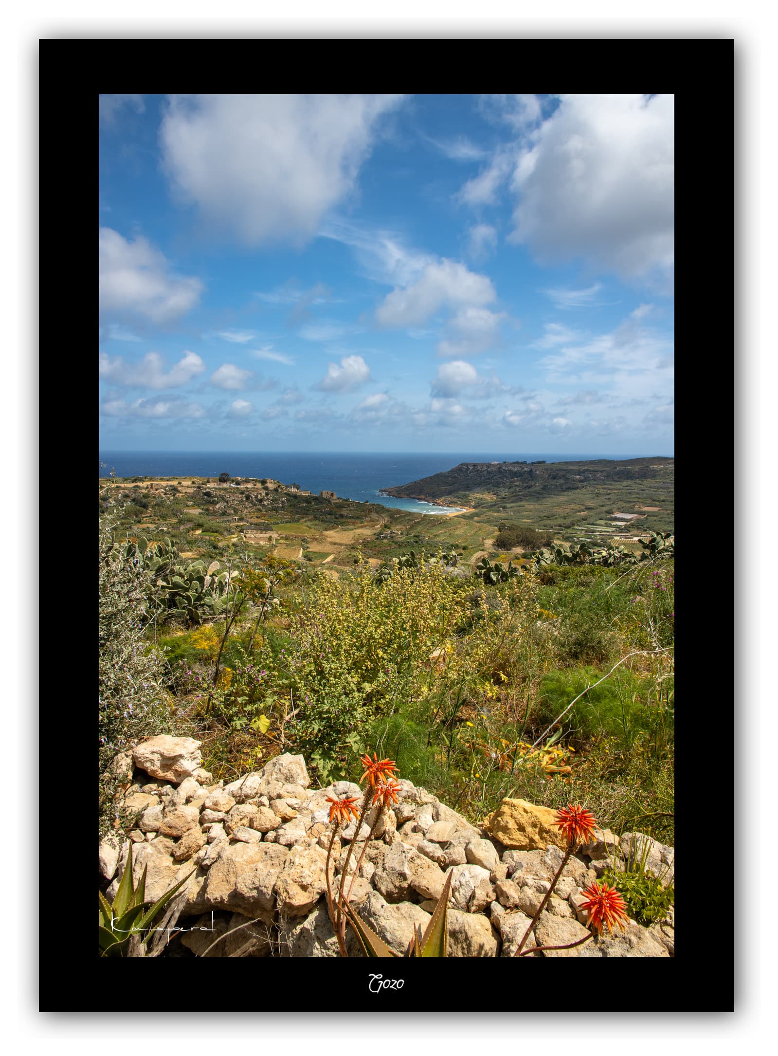 Générique Poster Gozo (Malte). Affiches Formats 30x40cm, 40x60 cm ou 50x70 cm. Impression sur Papier Photo. Décoration murale. Paysage. Mer. Îles.