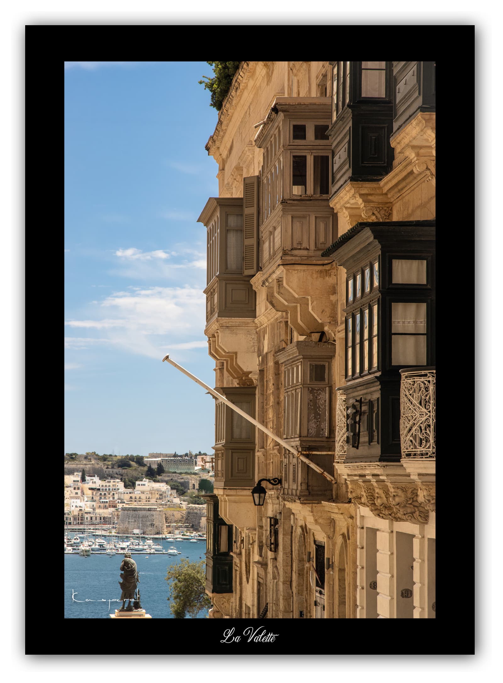 Générique Poster La Valette (Malte) Affiches Formats 30x40cm, 40x60cm ou 50x70cm Impression sur Papier Photo Décoration Murale. Architecture. Mer. Îles.
