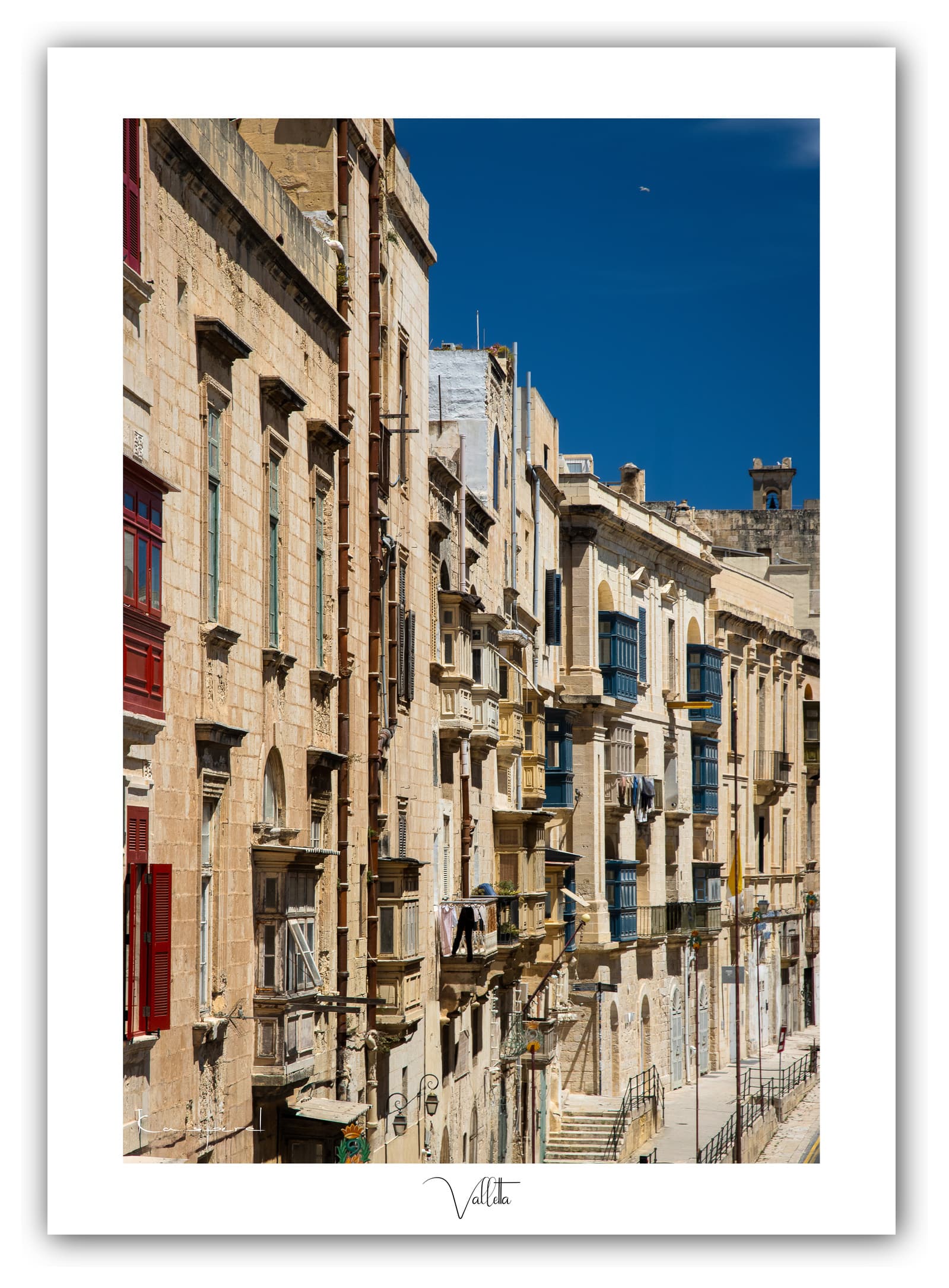 Générique Poster Valletta (Malte) - Affiche Formats 30x40cm, 40x60cm ou 50x70cm - Impression sur Papier Photo. Décoration Murale. Architecture. Mer. Îles.