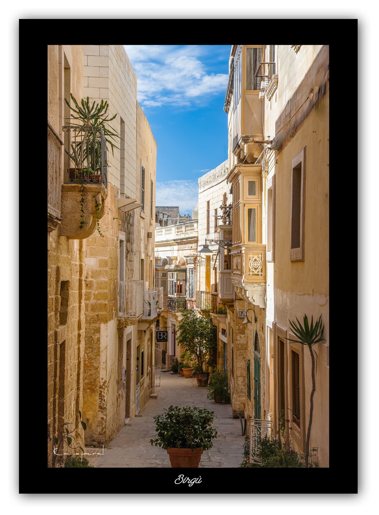 Générique Poster Birgù (Malte) - Affiche Formats 30x40cm, 40x60cm ou 50x70cm - Impression sur Papier Photo - Décoration Murale - Architecture - Mer - Îles