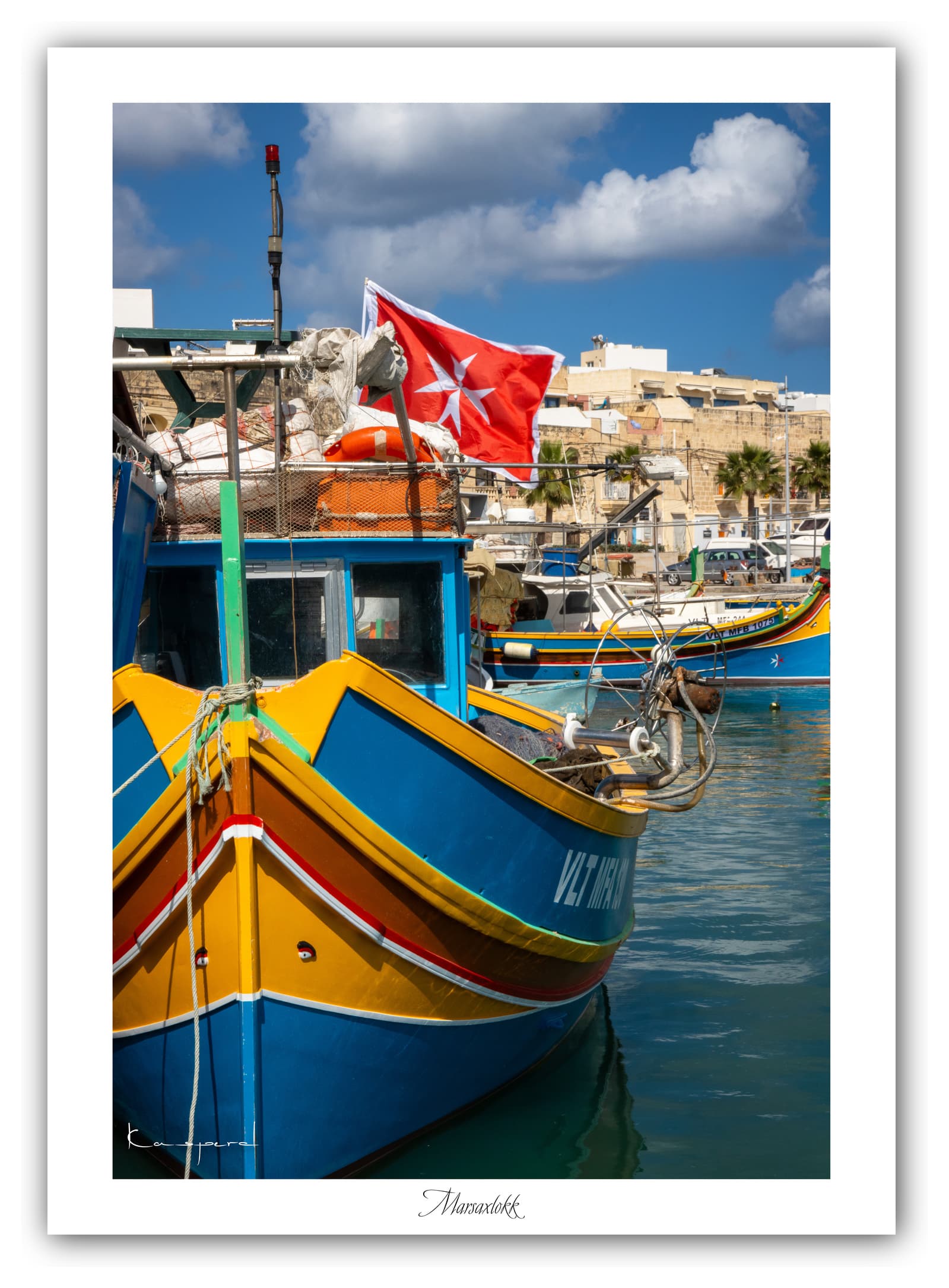 Générique Poster Marsaxlokk (Malte). Affiches Formats 30x40cm, 40x60 cm ou 50x70 cm. Impression sur Papier Photo. Décoration murale. Paysage. Mer. Îles.