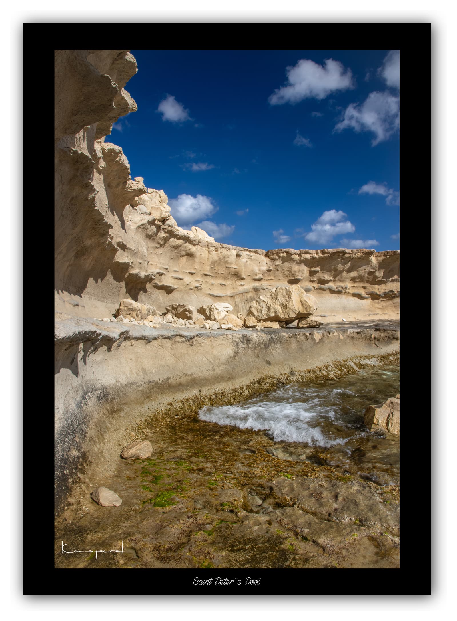 Générique Poster St Peter's Pool (Malte). Affiches Formats 30x40cm, 40x60 cm ou 50x70 cm. Impression sur Papier Photo. Décoration murale. Paysage. Mer. Îles.