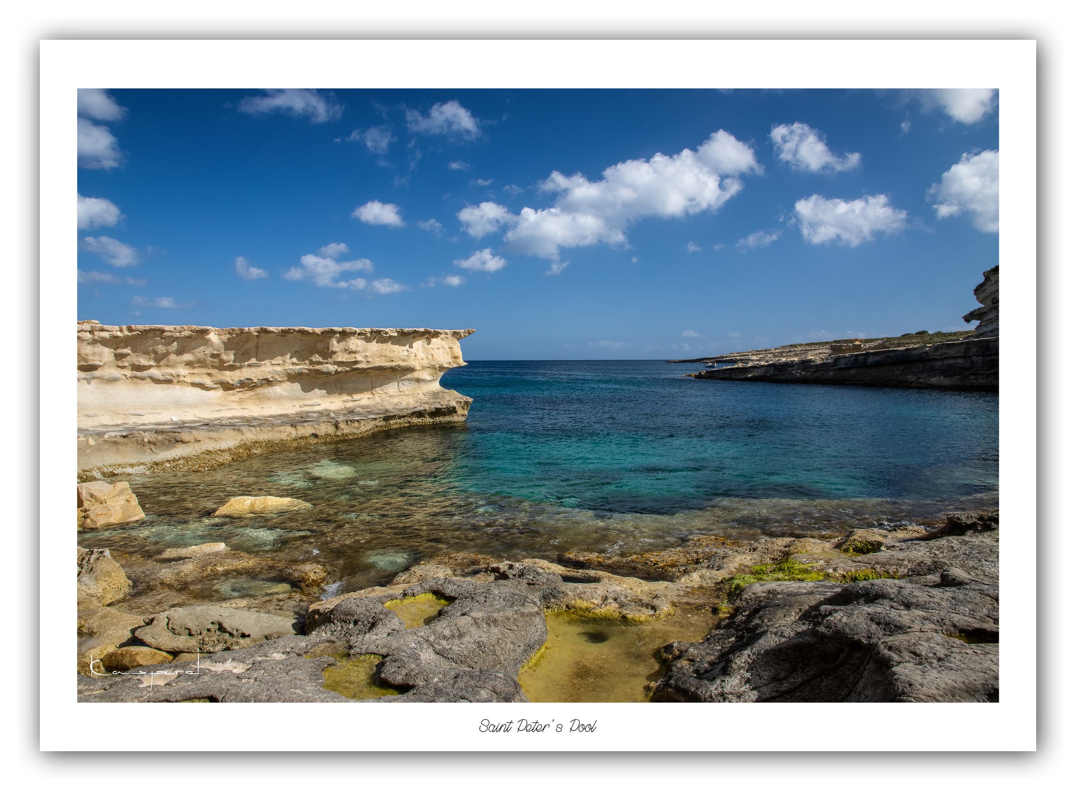 Générique Poster St Peter's Pool (Malte). Affiches Formats 30x40cm, 40x60 cm ou 50x70 cm. Impression sur Papier Photo. Décoration murale. Paysage. Mer. Îles.