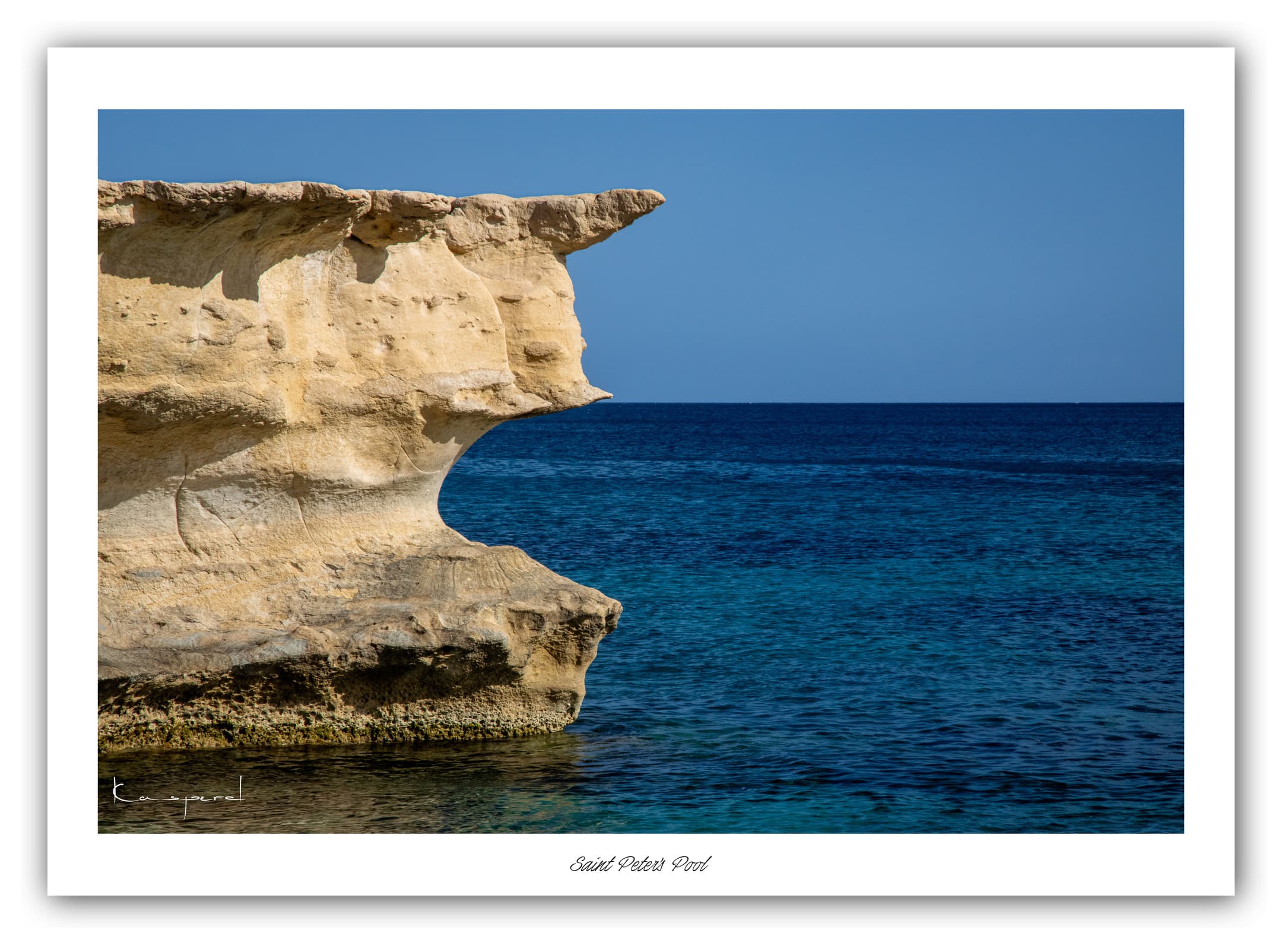 Générique Poster St Peter's Pool (Malte). Affiches Formats 30x40cm, 40x60 cm ou 50x70 cm. Impression sur Papier Photo. Décoration murale. Paysage. Mer. Îles.