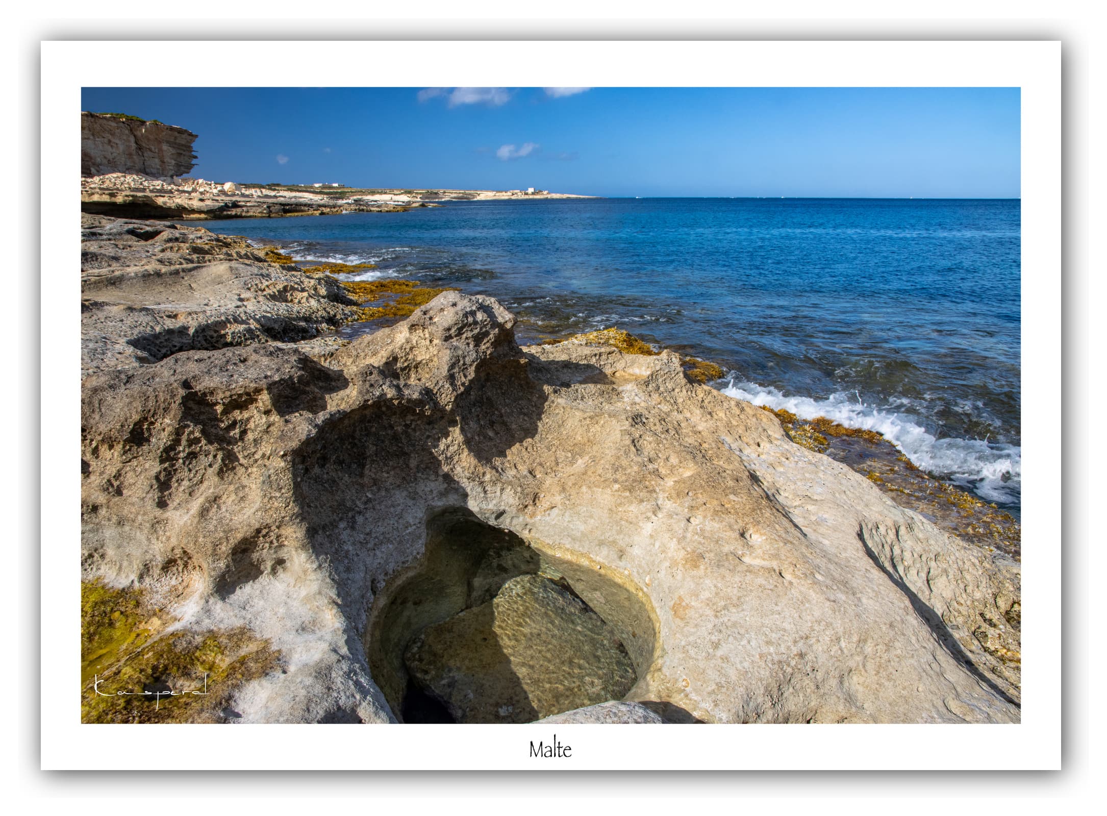 Générique Poster Malte. Affiches Formats 30x40cm, 40x60 cm ou 50x70 cm. Impression sur Papier Photo. Décoration murale. Paysage. Mer. Îles.