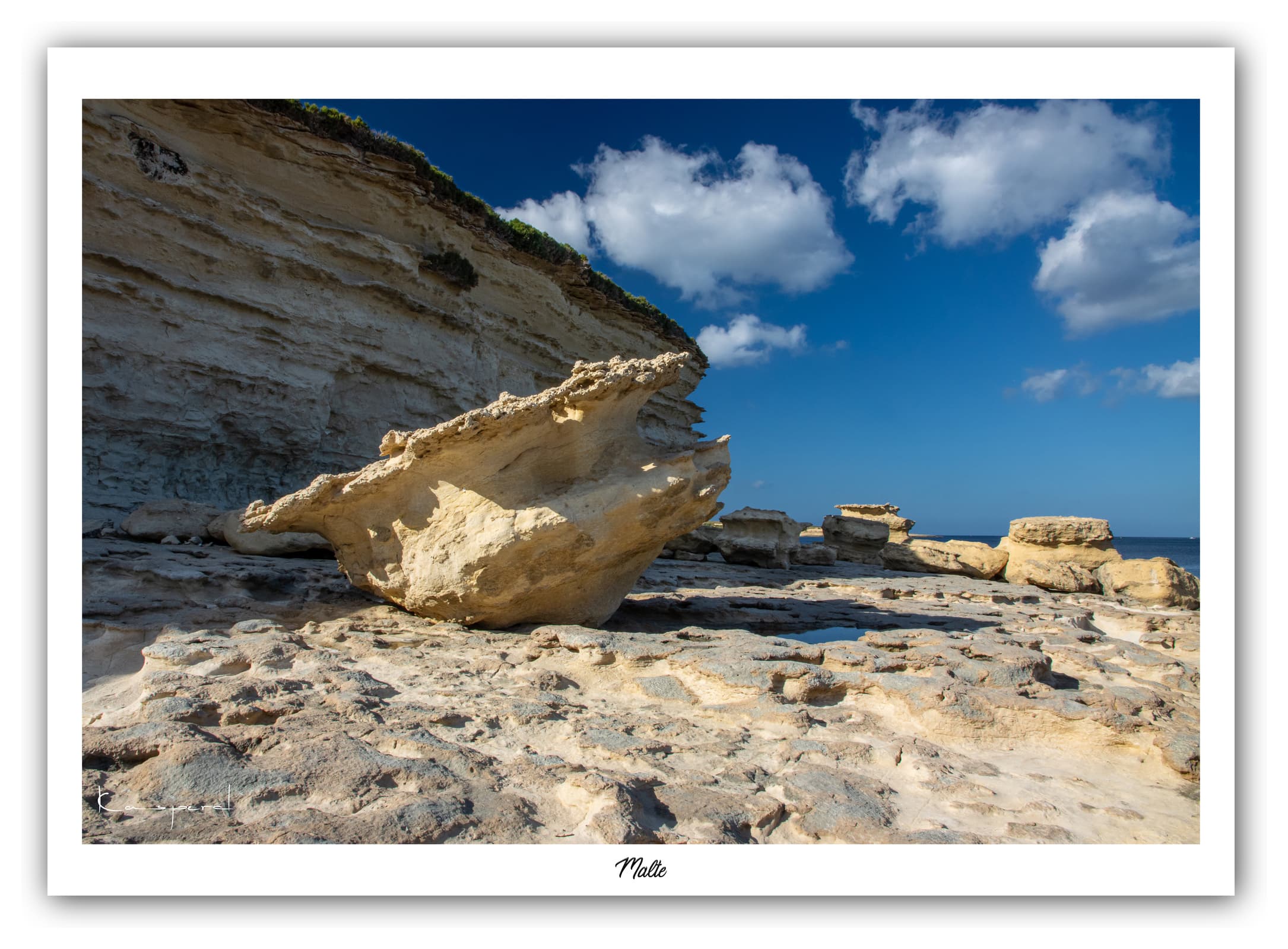 Générique Poster Malte. Affiches Formats 30x40cm, 40x60 cm ou 50x70 cm. Impression sur Papier Photo. Décoration murale. Paysage. Mer. Îles.