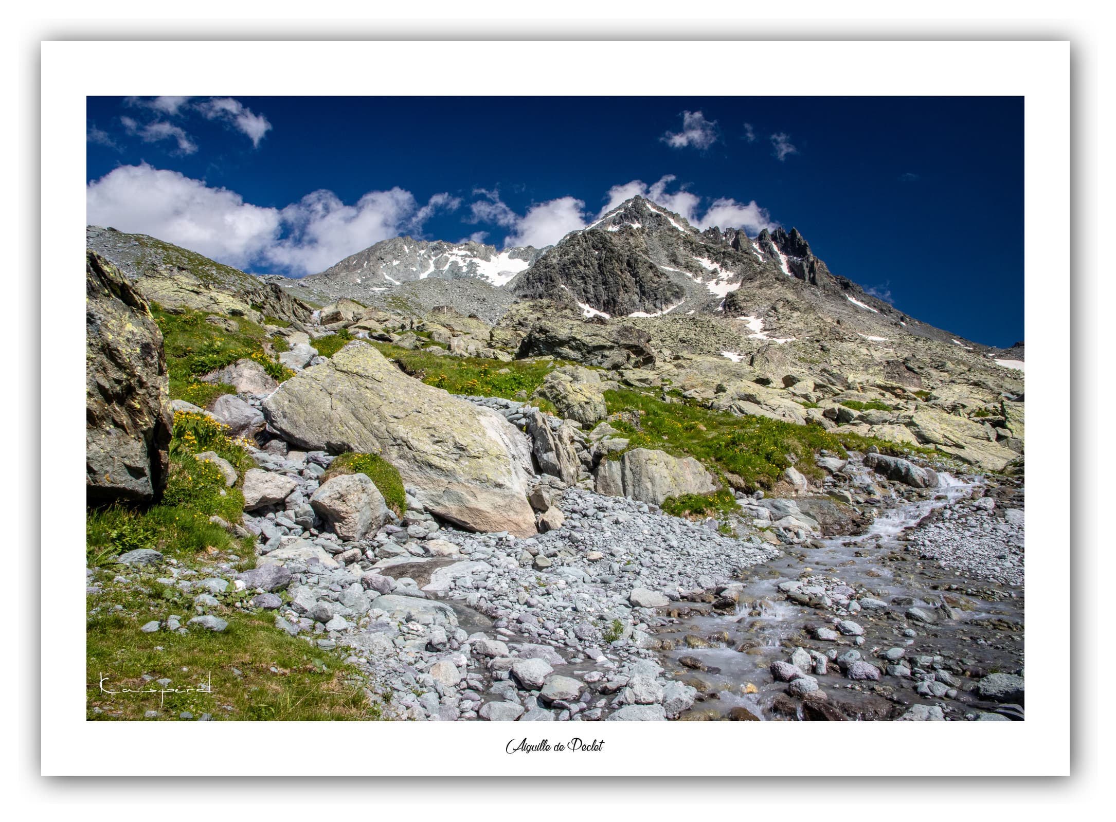 Générique Poster Aiguille de Péclet (Savoie). Affiches Formats 30x40cm, 40x60 cm ou 50x70 cm. Impression sur Papier Photo. Décoration murale. Paysage. Montagne.