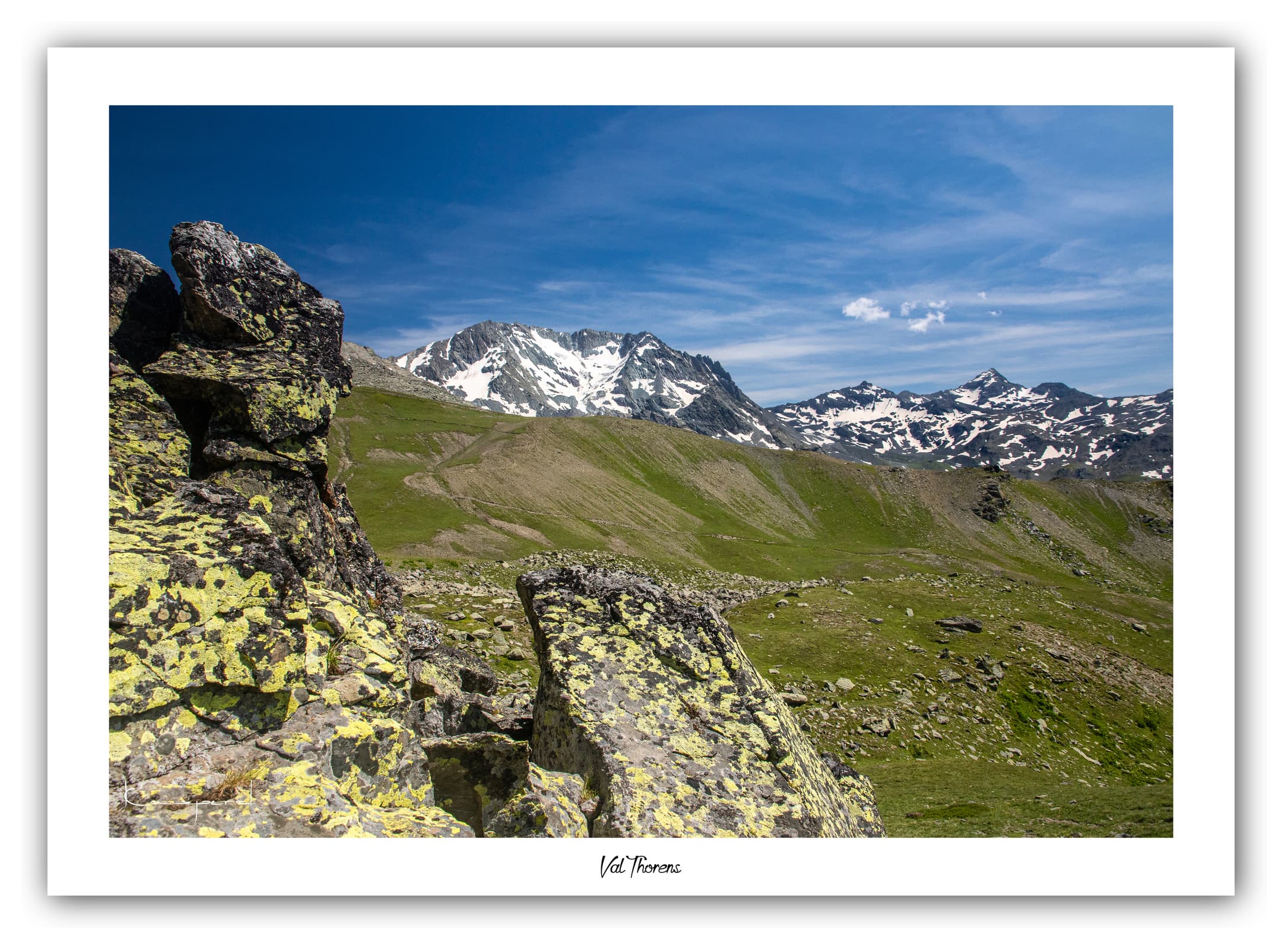 Générique Poster Val Thorens (Savoie). Affiches Formats 30x40cm, 40x60 cm ou 50x70 cm. Impression sur Papier Photo. Décoration murale. Paysage. Montagne.