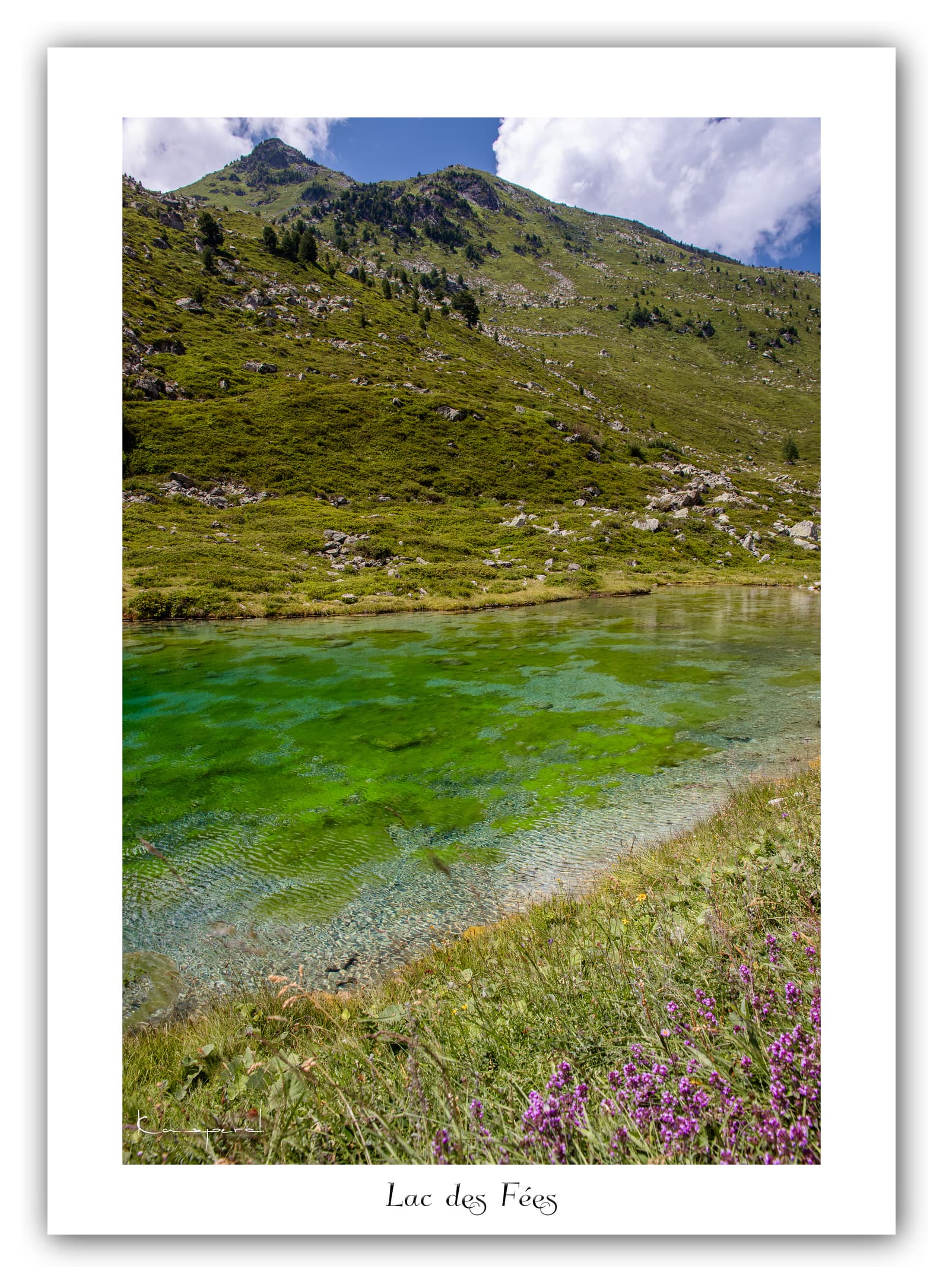 Générique Poster Lac des Fées (Savoie). Affiches Formats 30x40cm, 40x60 cm ou 50x70 cm. Impression sur Papier Photo. Décoration murale. Paysage. Montagne.